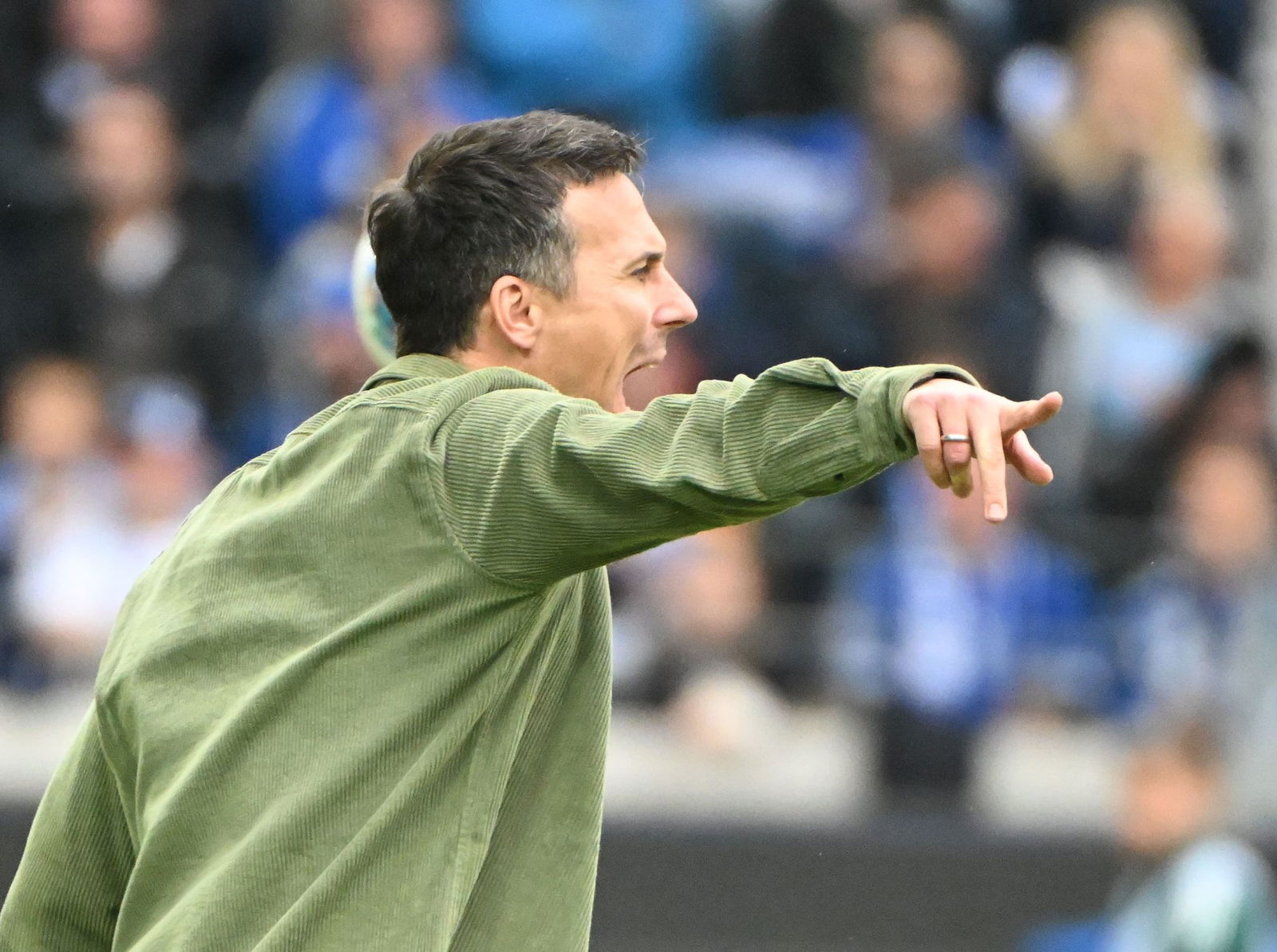 Gibt beim KSC die Richtung vor: KSC-Coach Christian Eichner