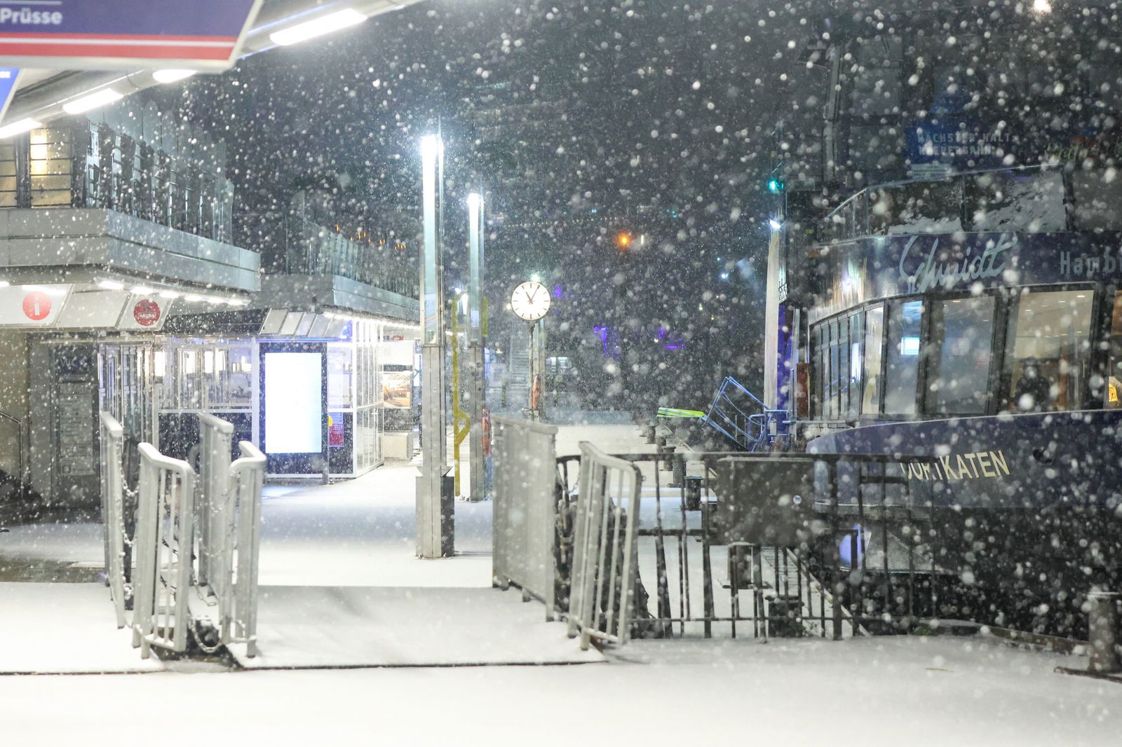 Auch in Hamburg hat es geschneit. 