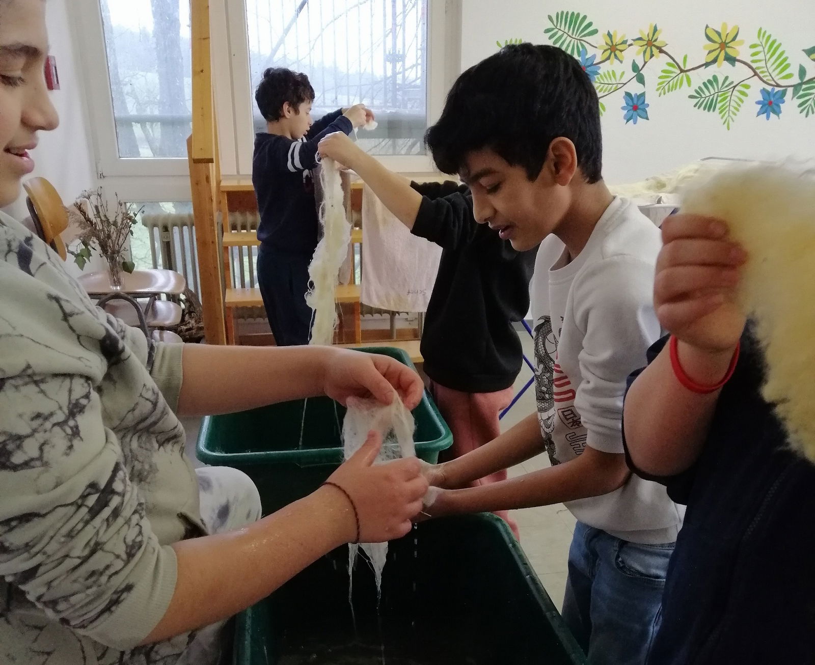 KuR Bauernhofprojekt Schafwolle