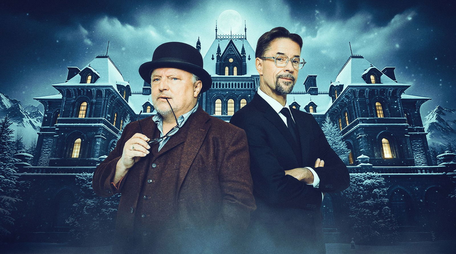 Axel Prahl (links) und Jan Josef Liefers waren bei dem Krimi-Abend Teil des Spielleiter-Teams.