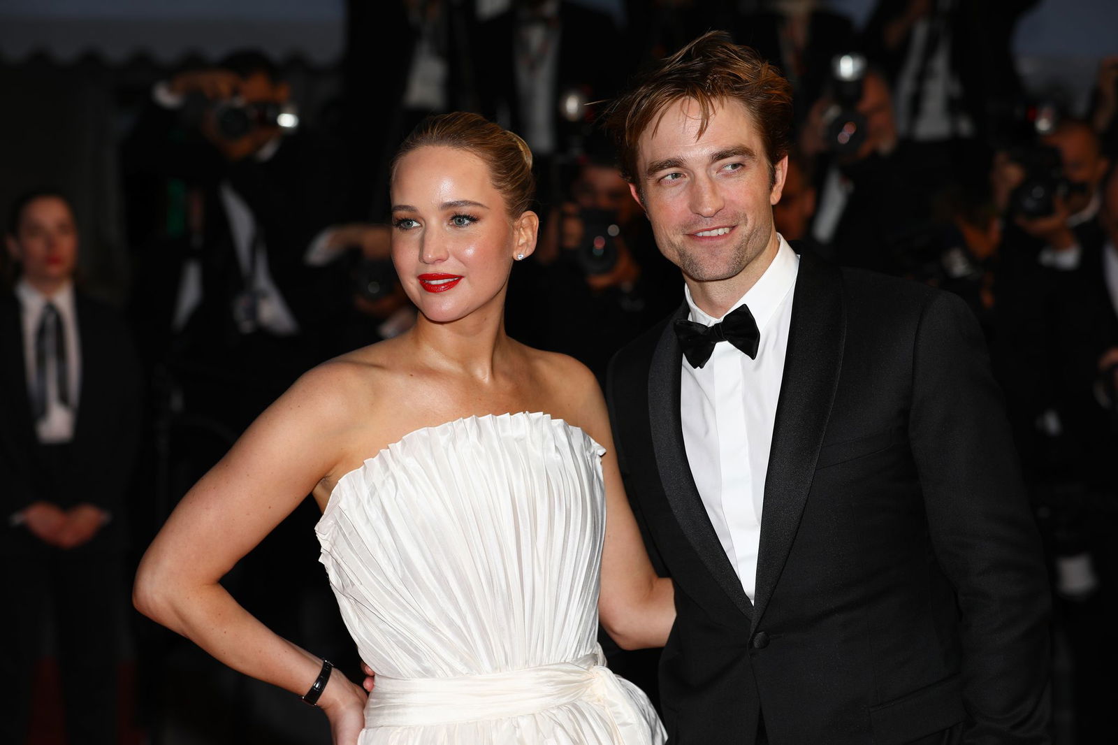 Jennifer Lawrence und Robert Pattinson bei der Premiere im Mai in Cannes.