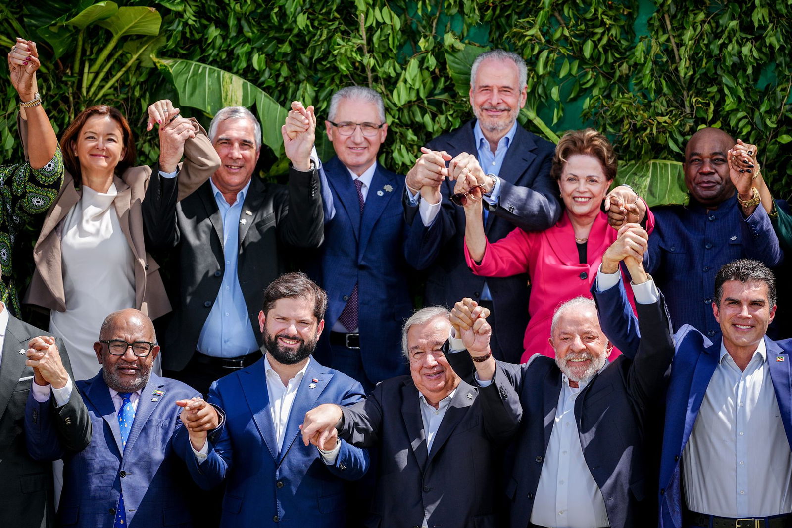 Gute Laune schon vor dem offiziellen Start: Lula und der UN-Chef.