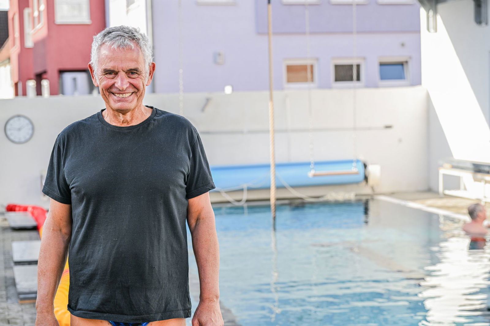 Badbetreiber Achim Gall freut sich über Gäste. 