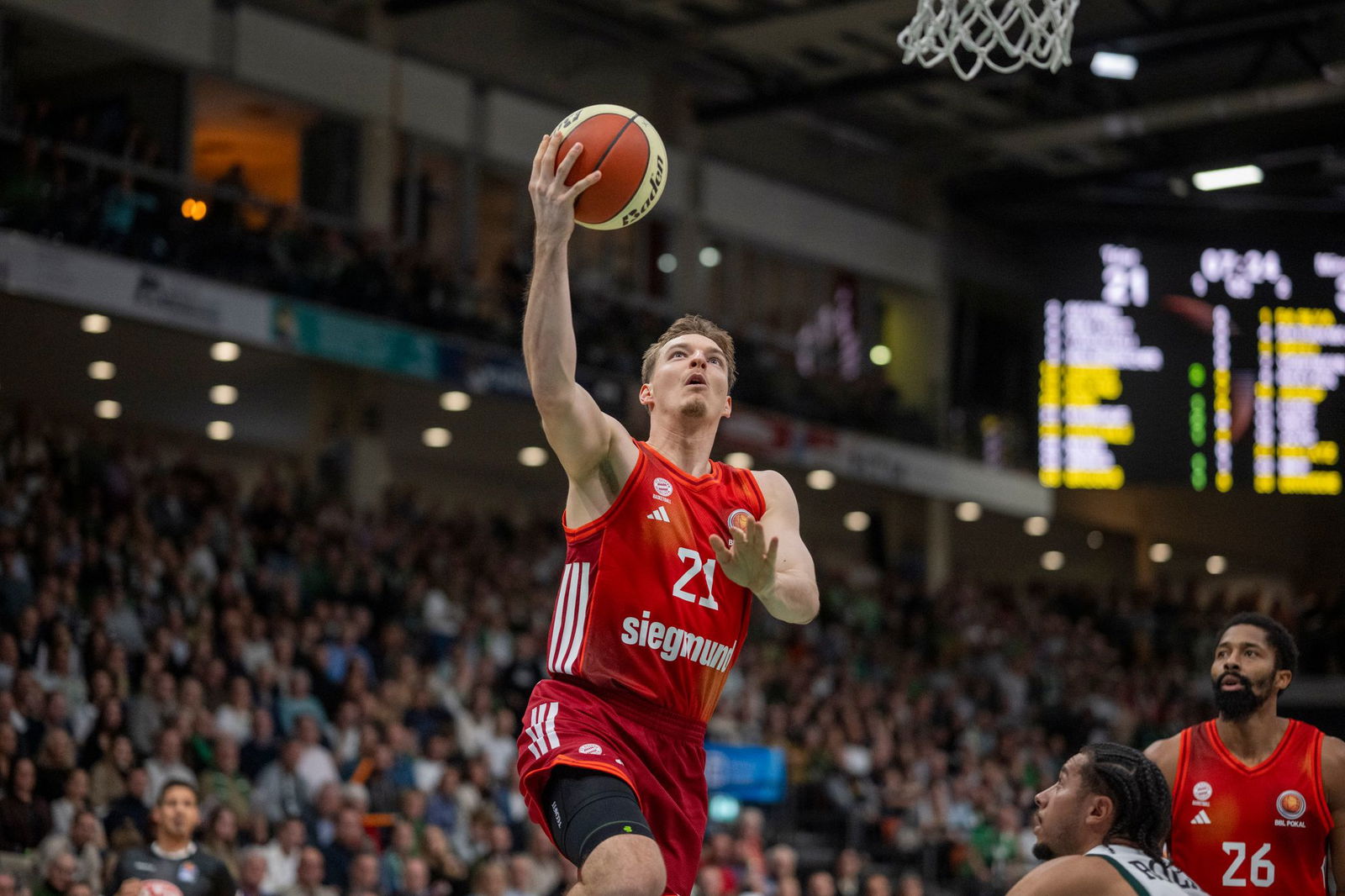 Justus Hollatz und der FC Bayern Basketball erlebten in Ulm ein ganz enges Spiel. (Archivfoto)