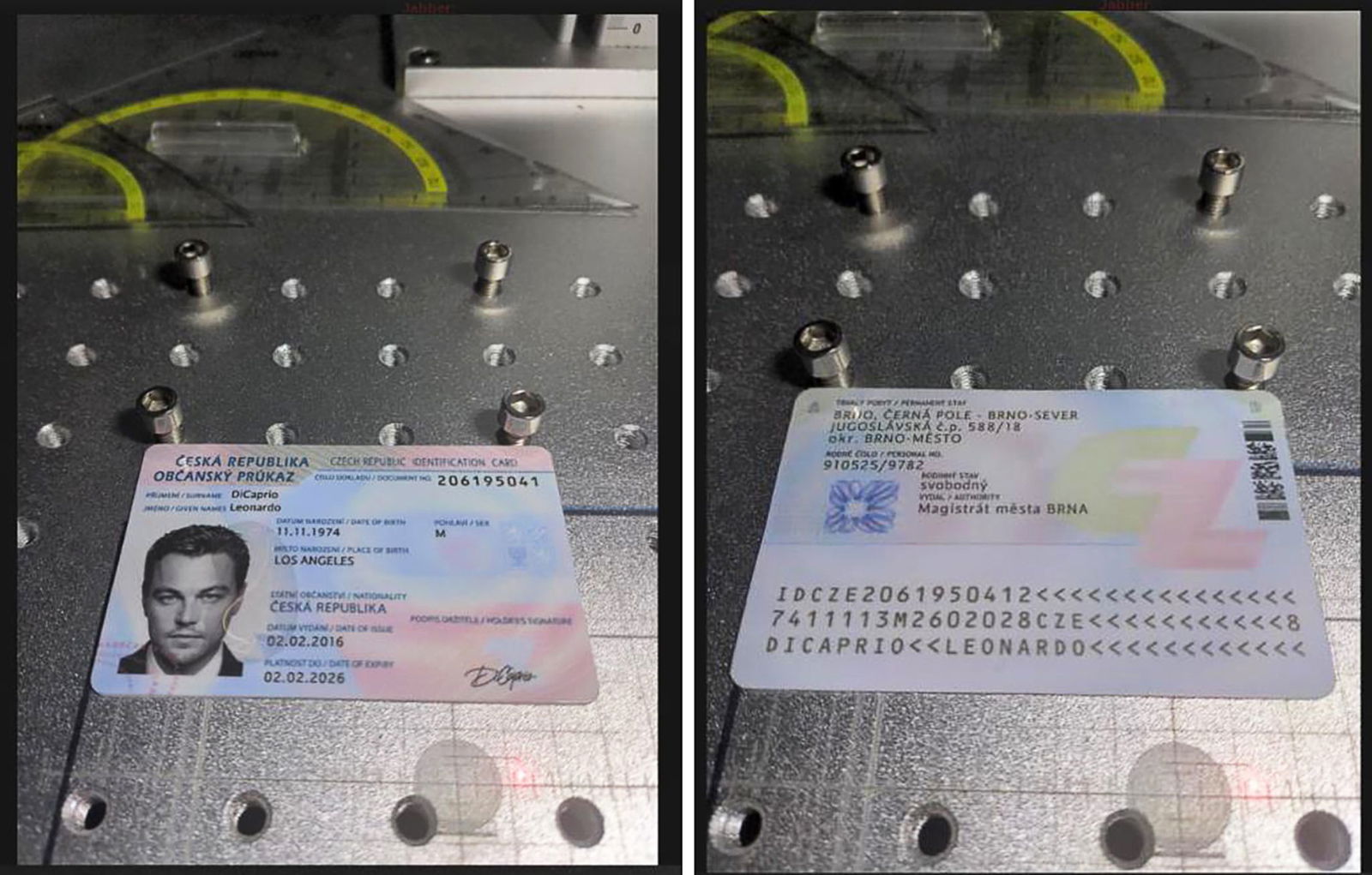 Dieses von der Generalstaatsanwaltschaft Frankfurt am Main zur Verfügung gestellte Foto zeigt einen gefälschten Ausweis, der im Darknet angeboten wurde. 