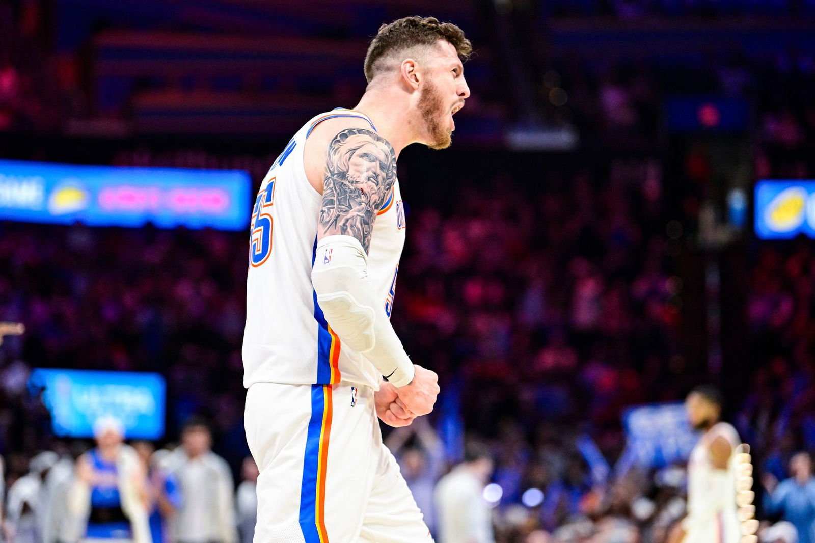 Oklahomas Center Isaiah Hartenstein lieferte unter den Körben ein starkes Spiel ab.