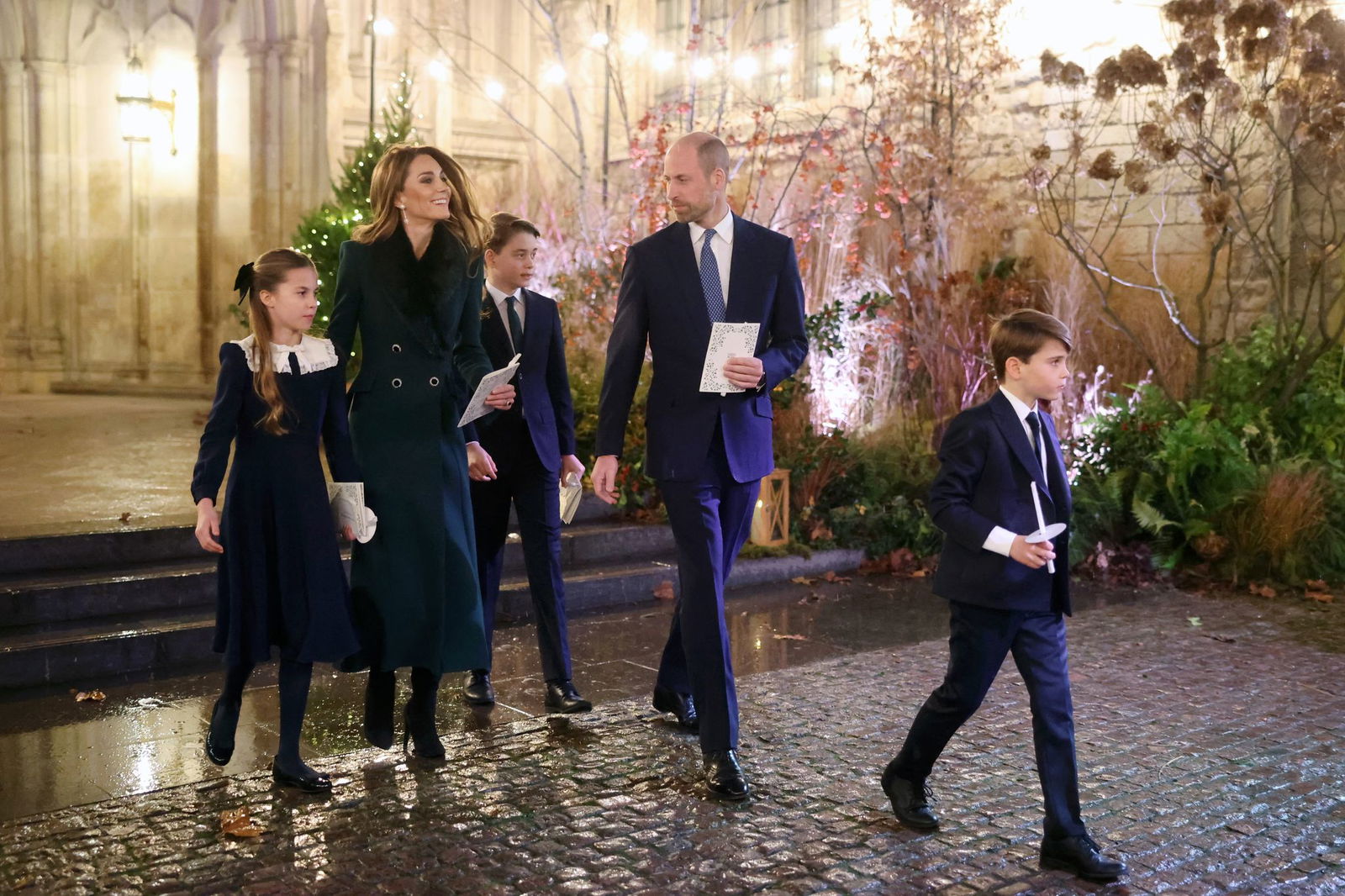 William und Kate mit ihren drei Kindern. (Archivbild)