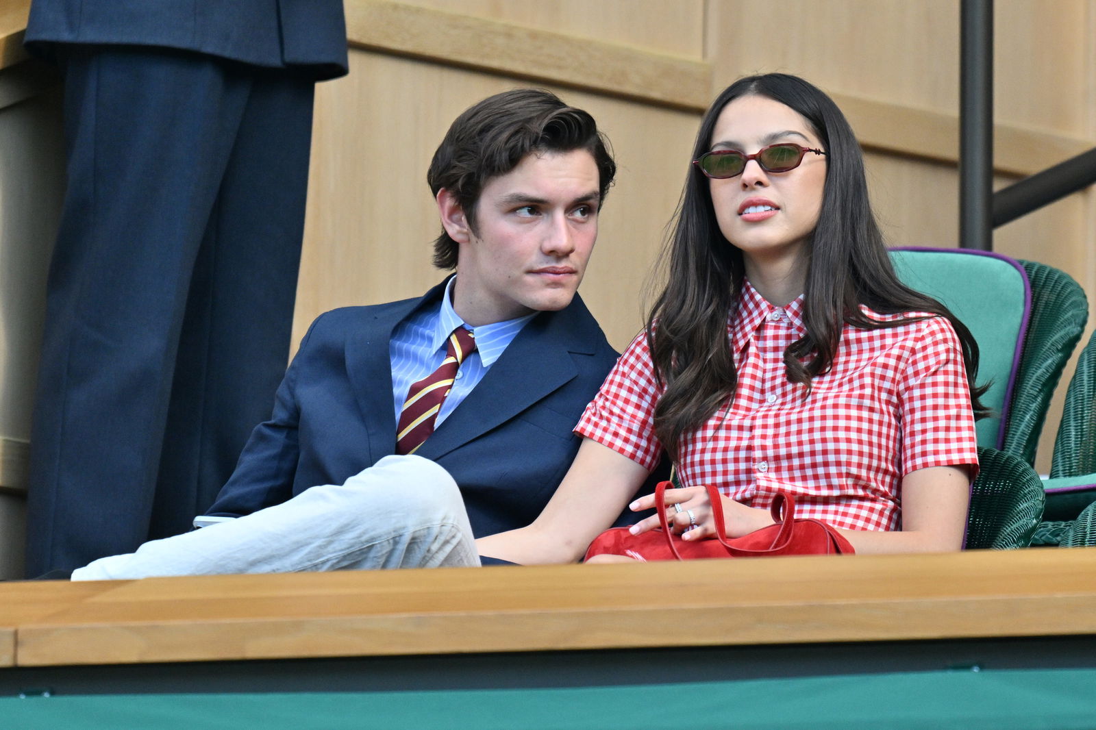 Olivia Rodrigo and Louis Partridge