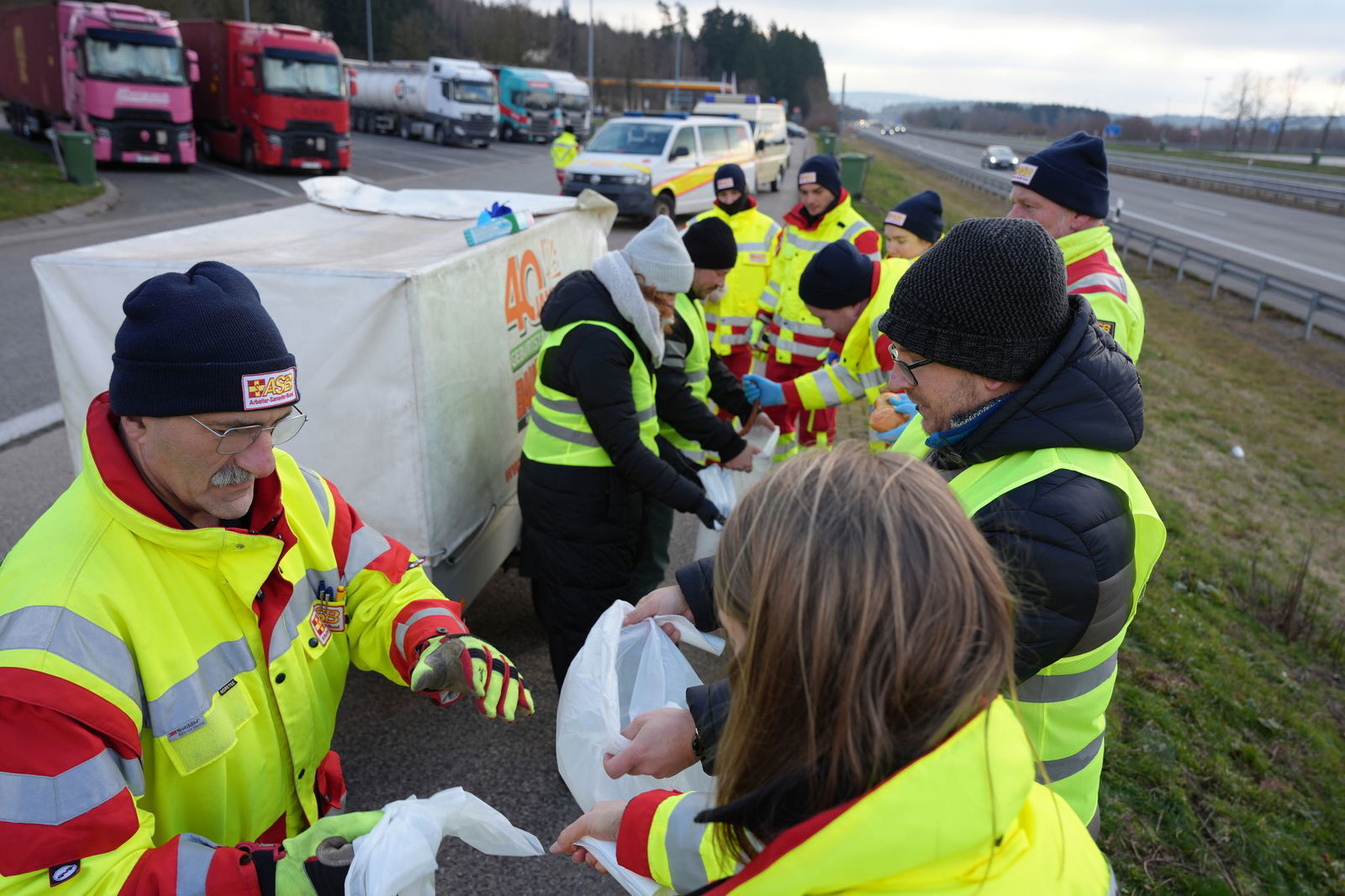Erste Station:  Autobahnraststätte Hochwald West
