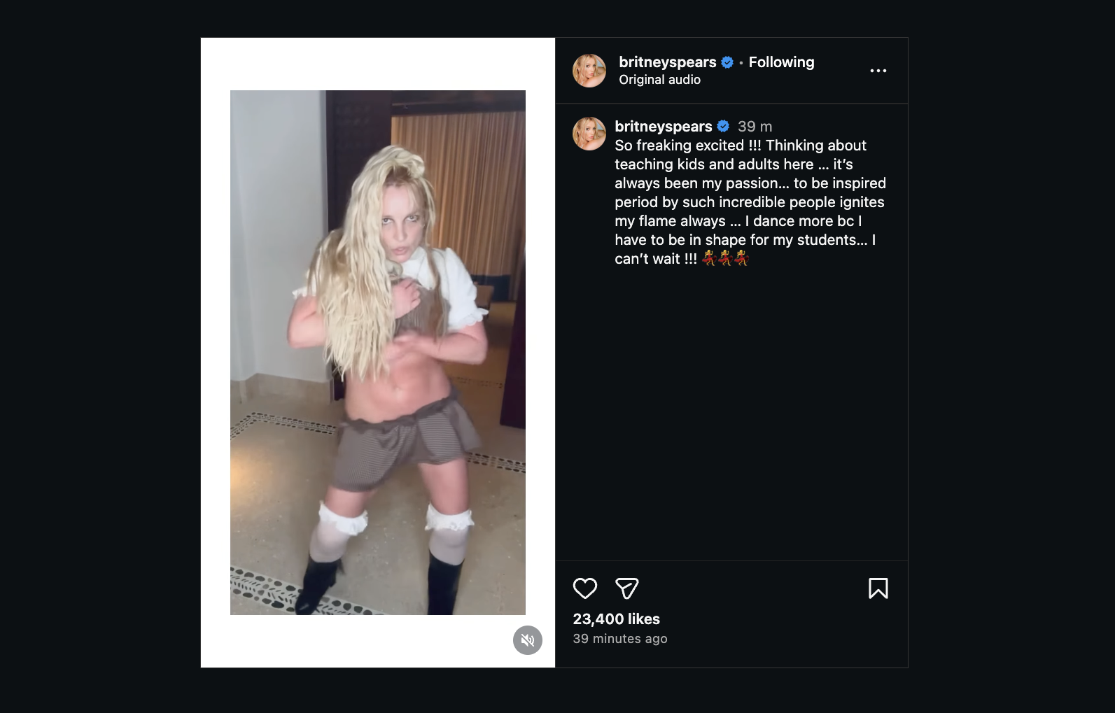 Britney Spears - Tanz Instagram