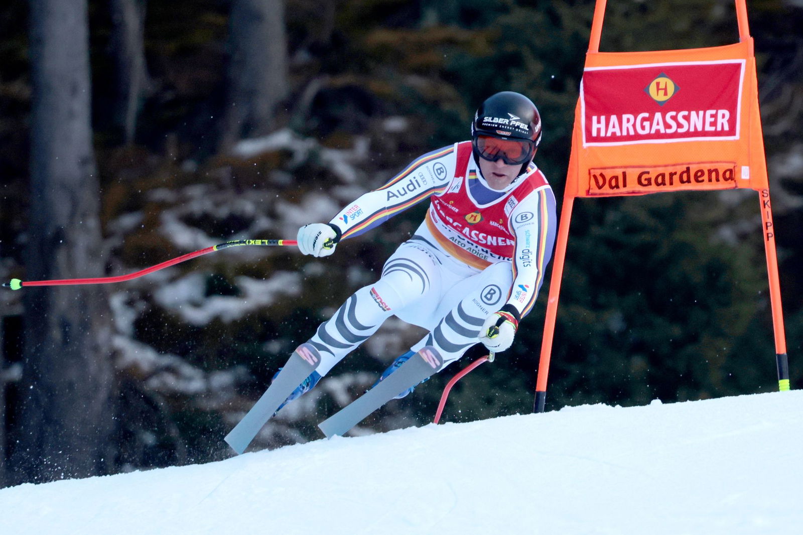 Bester Deutscher in der ersten Abfahrt von Gröden: Romed Baumann.