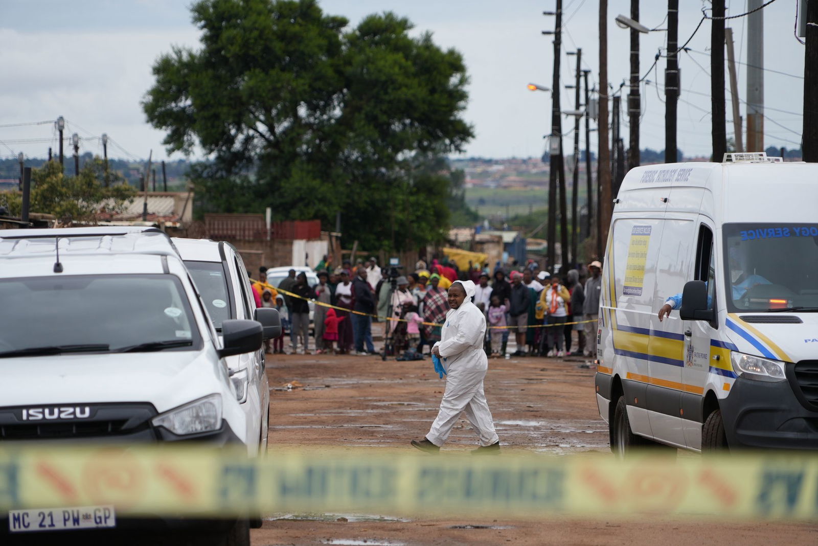 Die Tat geschah nachts im Township Bekkersdal bei Johannesburg.