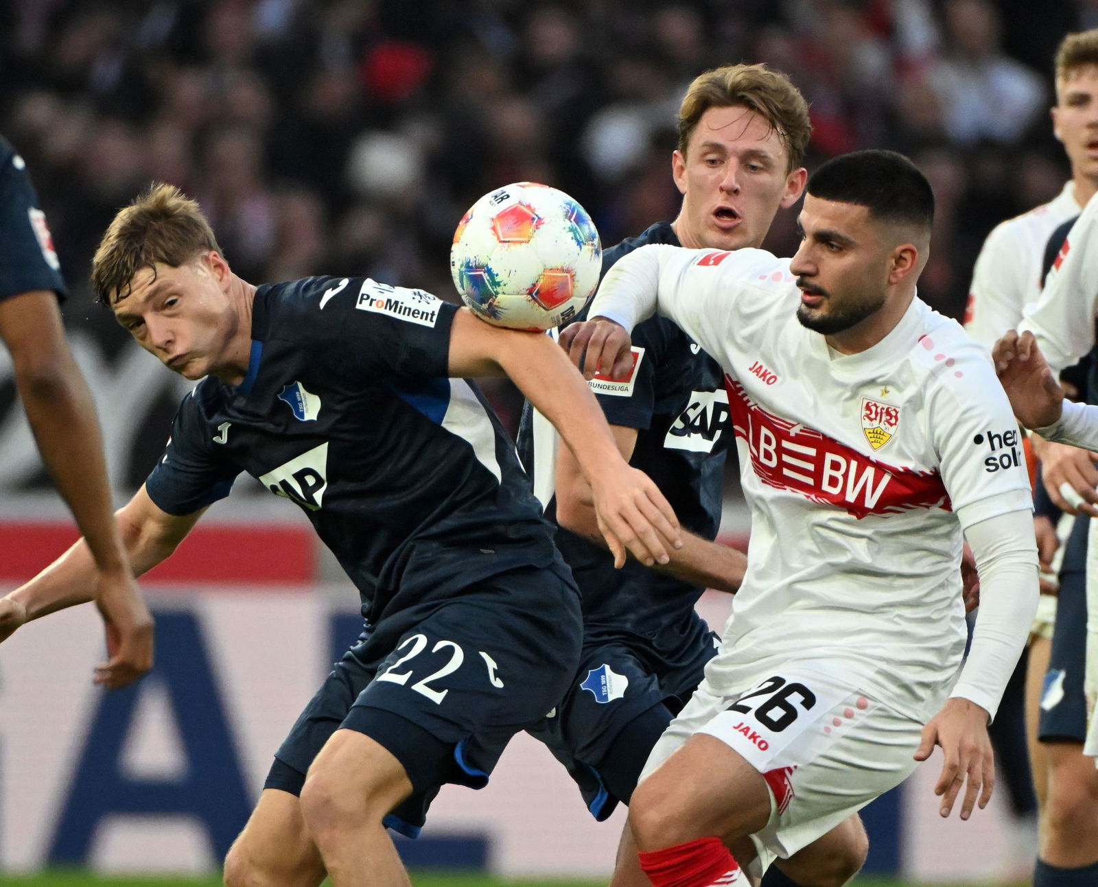 Im Verfolgerduell der Bundesliga trafen der VfB Stuttgart und die TSG 1899 Hoffenheim aufeinander.