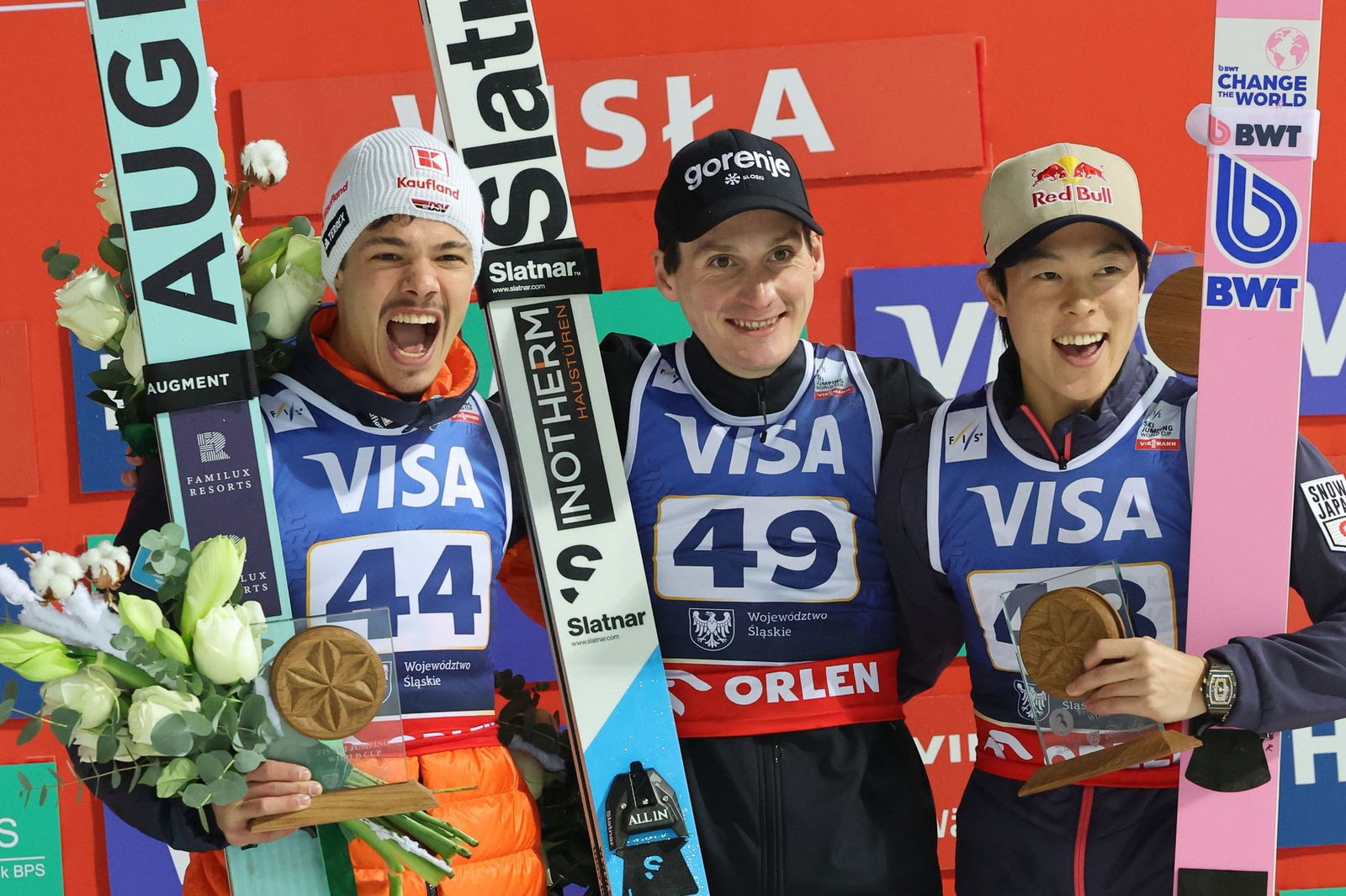 Neuer Hoffnungsträger der deutschen Skispringer: Philipp Raimund (l). 