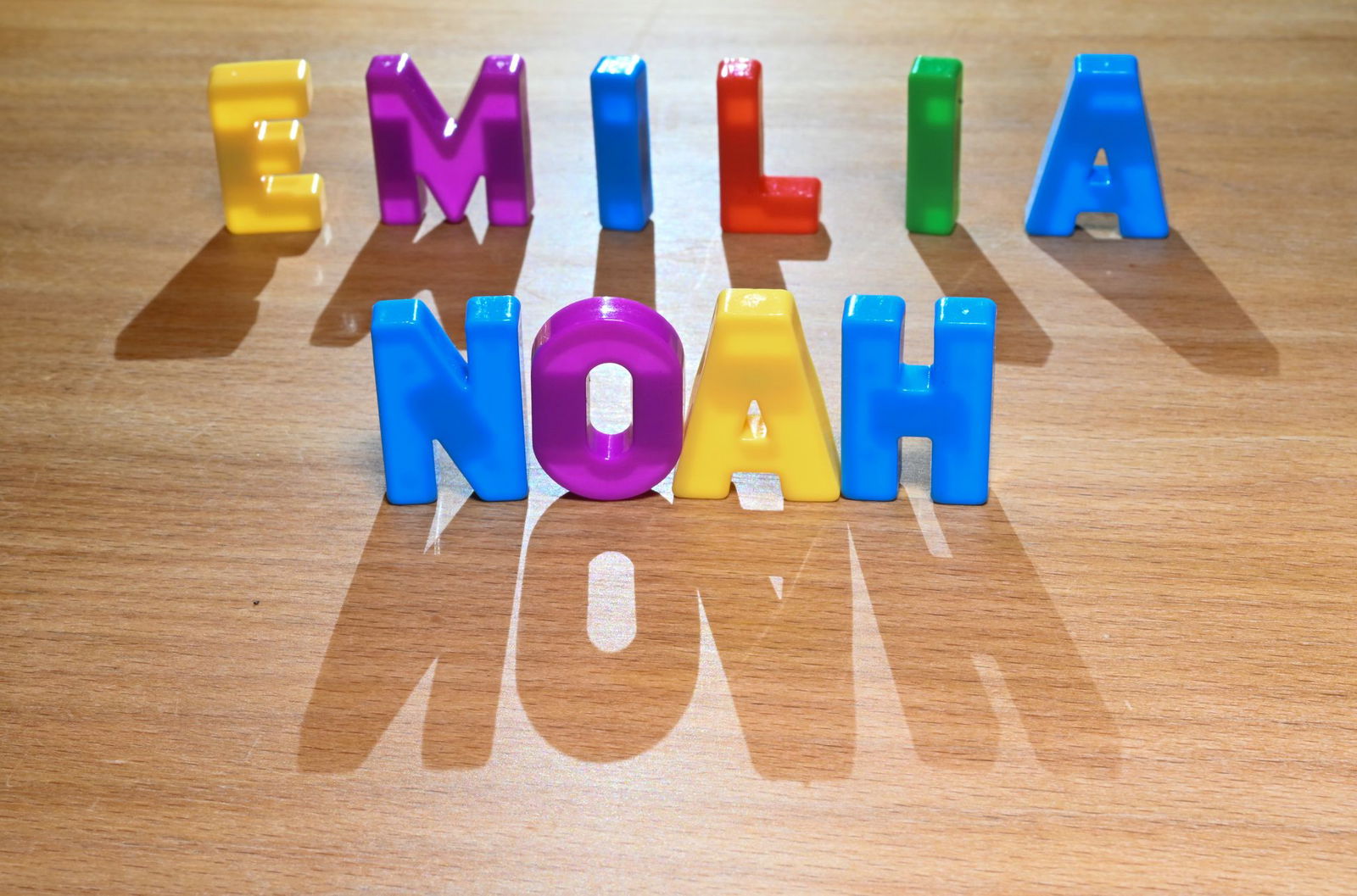 Auf Platz eins: Emilia und Noah. 