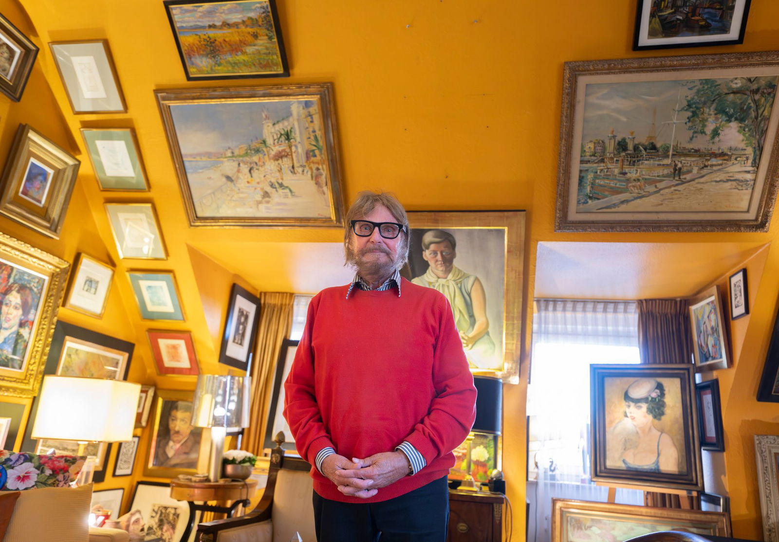 Wenn doch mal ein Platz an der Wand leer ist - dann ist das Werk gerade an ein Museum verliehen. 