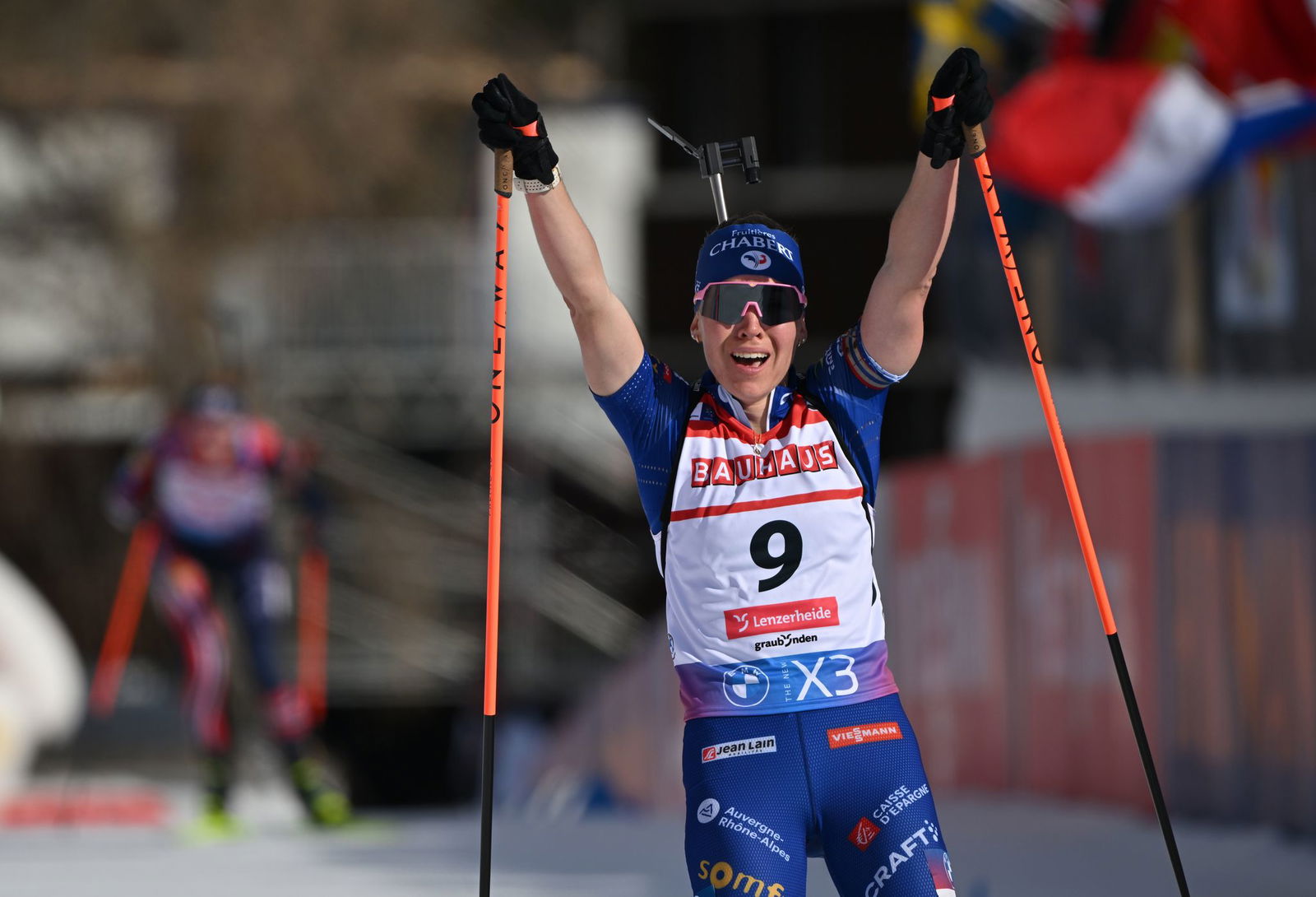 Océane Michelon gewann WM-Silber im Massenstart. (Archivbild)