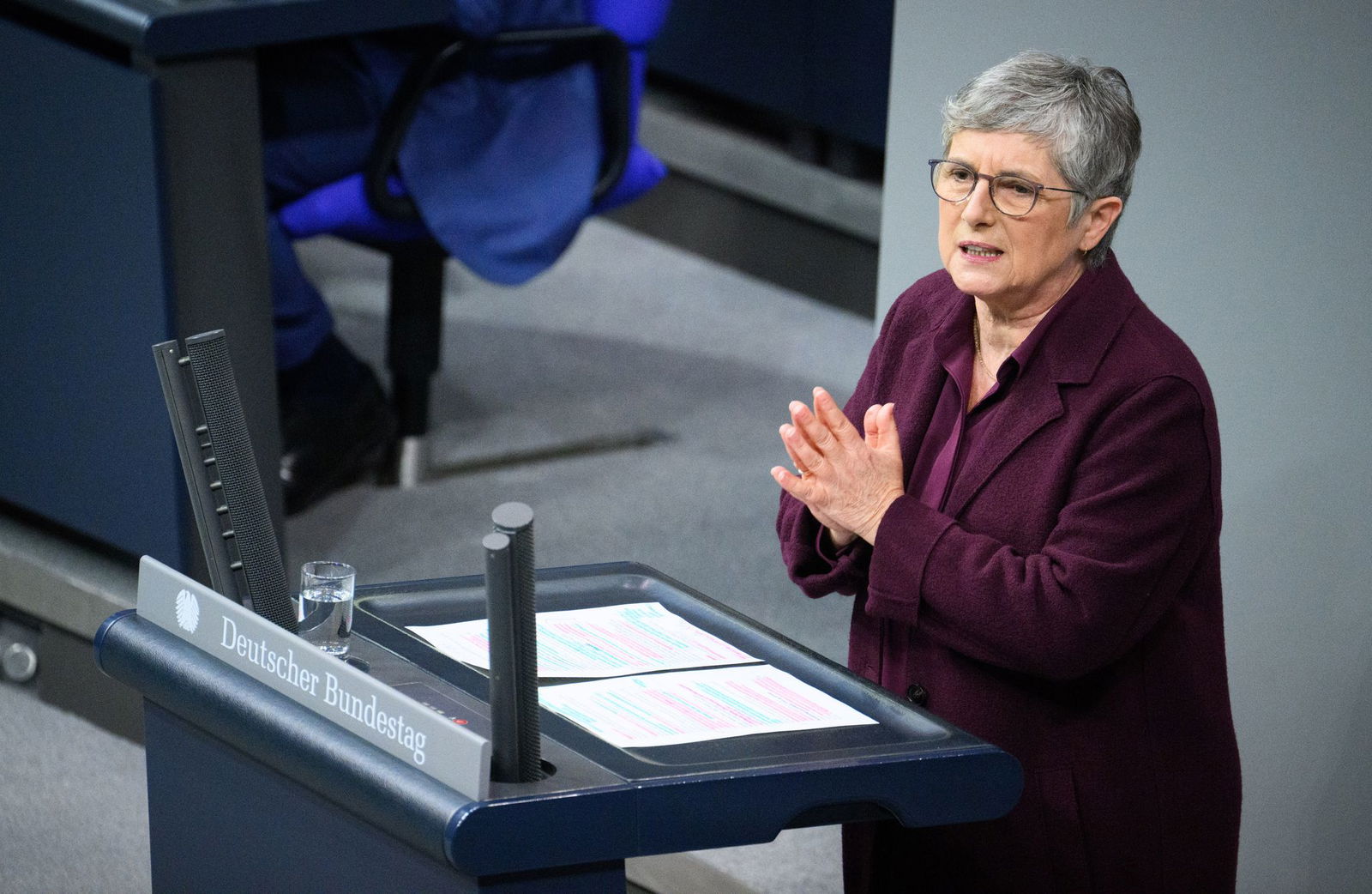 Haßelmann vermisst die Ukraine in Merz' Rede.