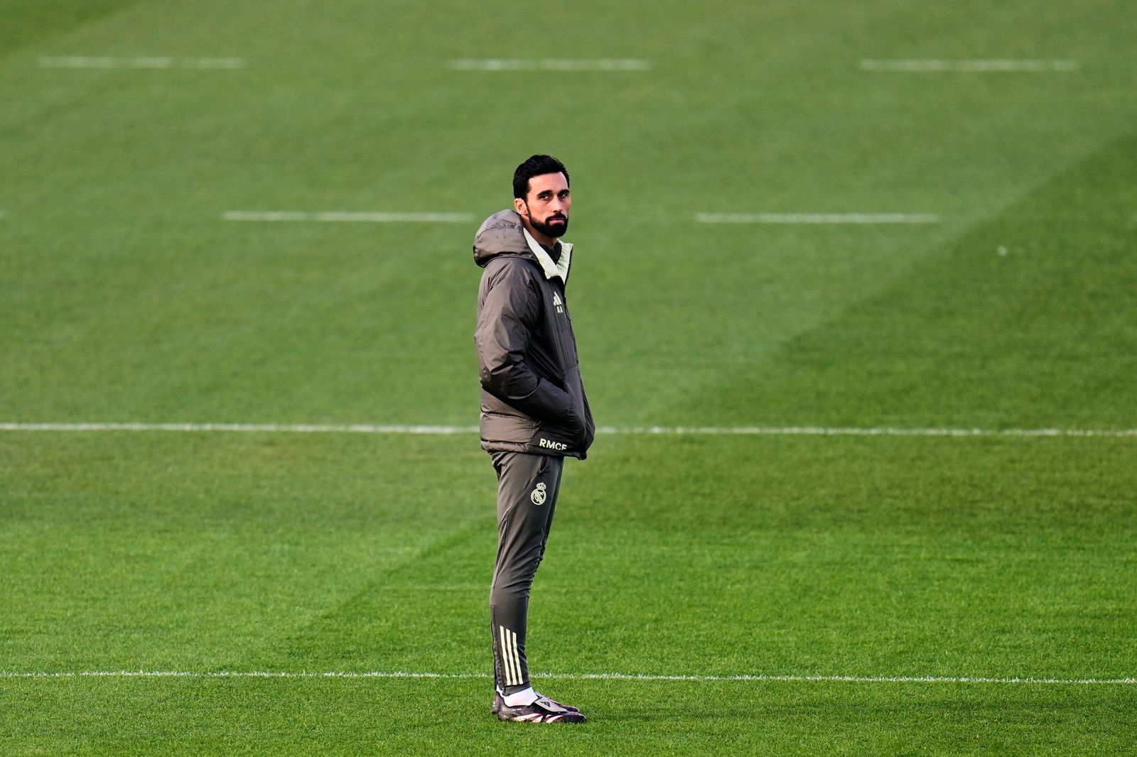 Alvaro Arbeloa leitet das Training bei Real Madrid.