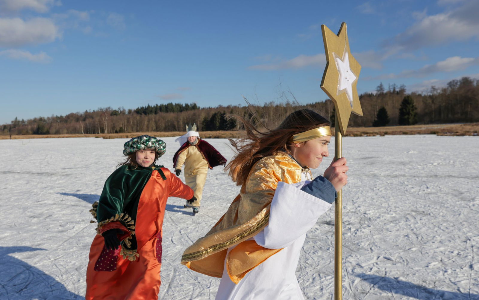 Die Idee für die Eisaktion sei spontan gekommen. 