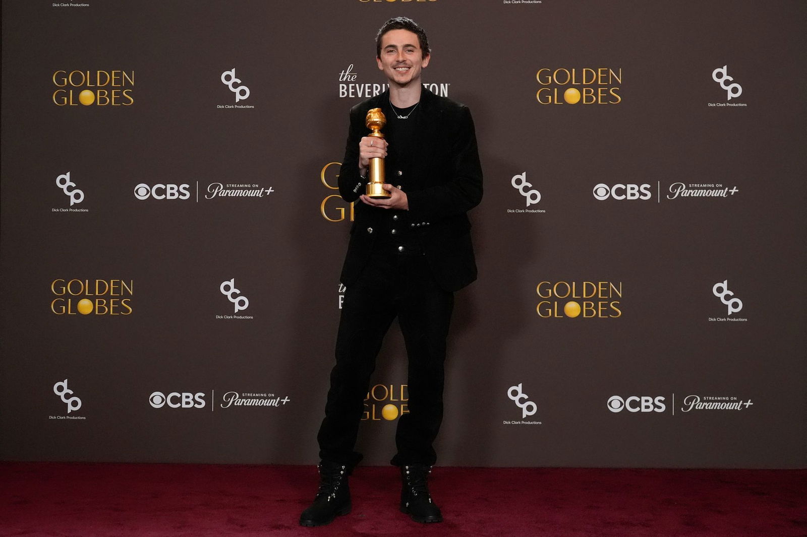 Timothée Chalamet bekam seinen ersten Golden Globe.