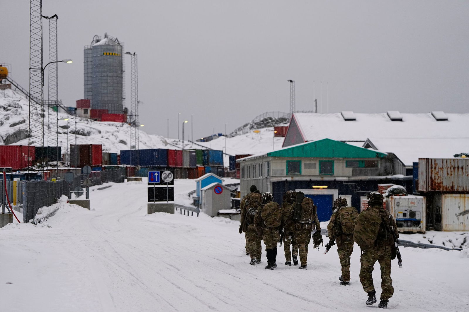 Dänische Soldaten im Hafen von Nuuk. (Archivbild)