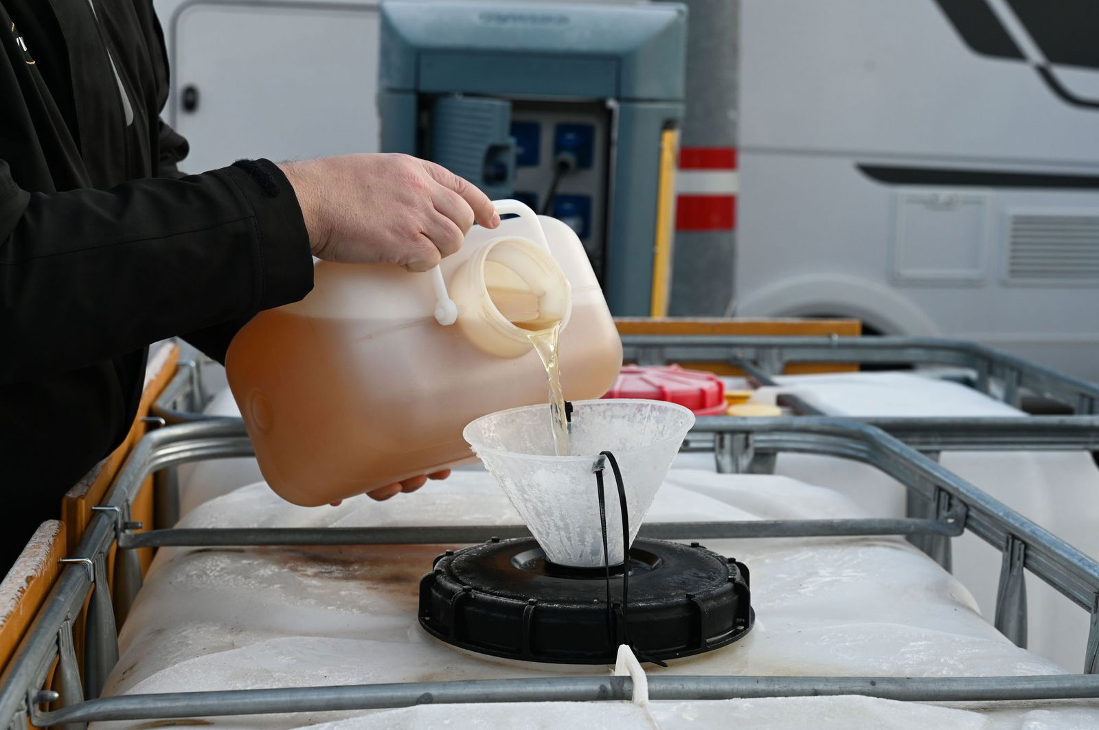 Mit jedem Spülgang wird der Beton fester.