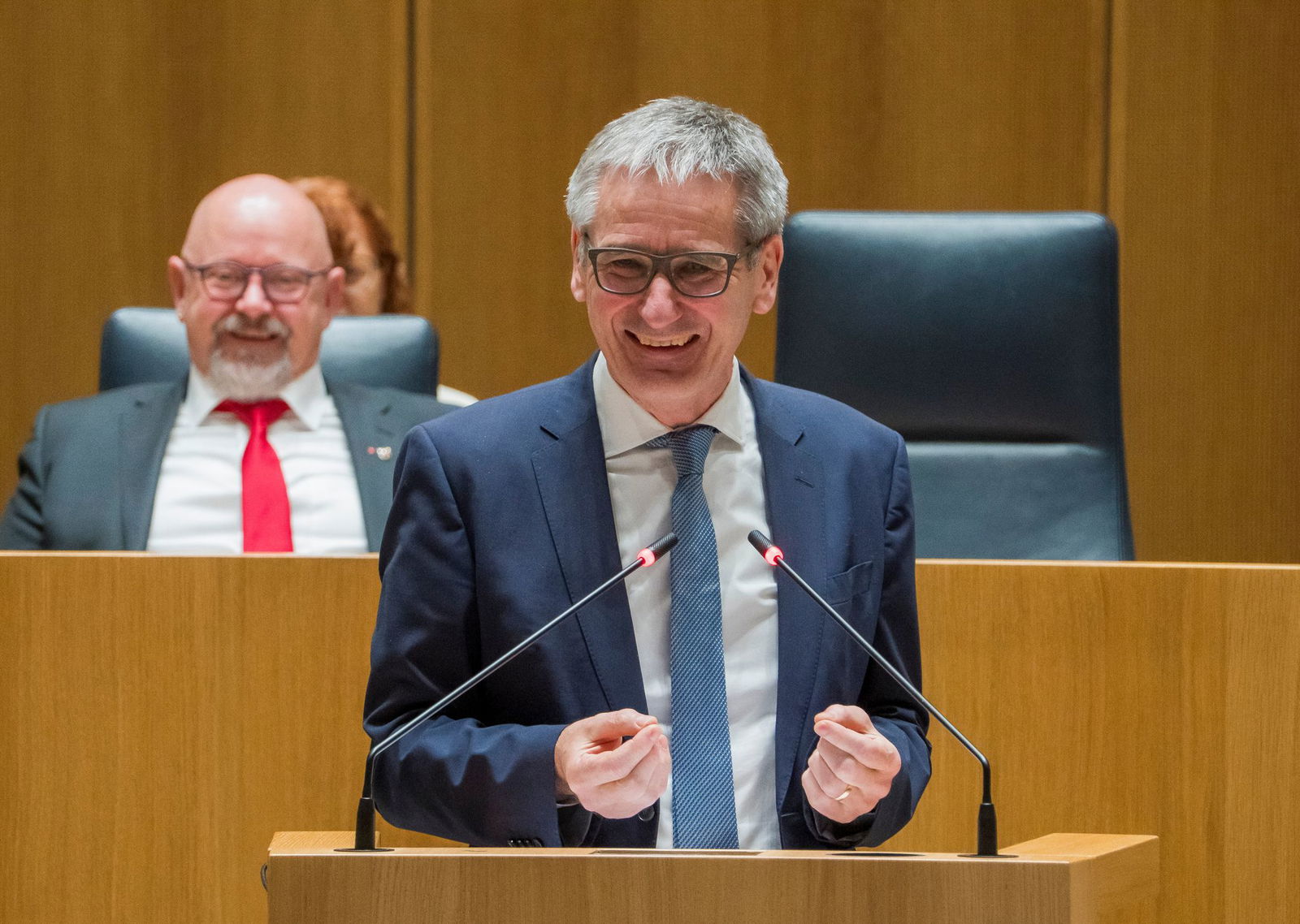 Launige Worte zum Abschied vom Landtagspräsidenten.