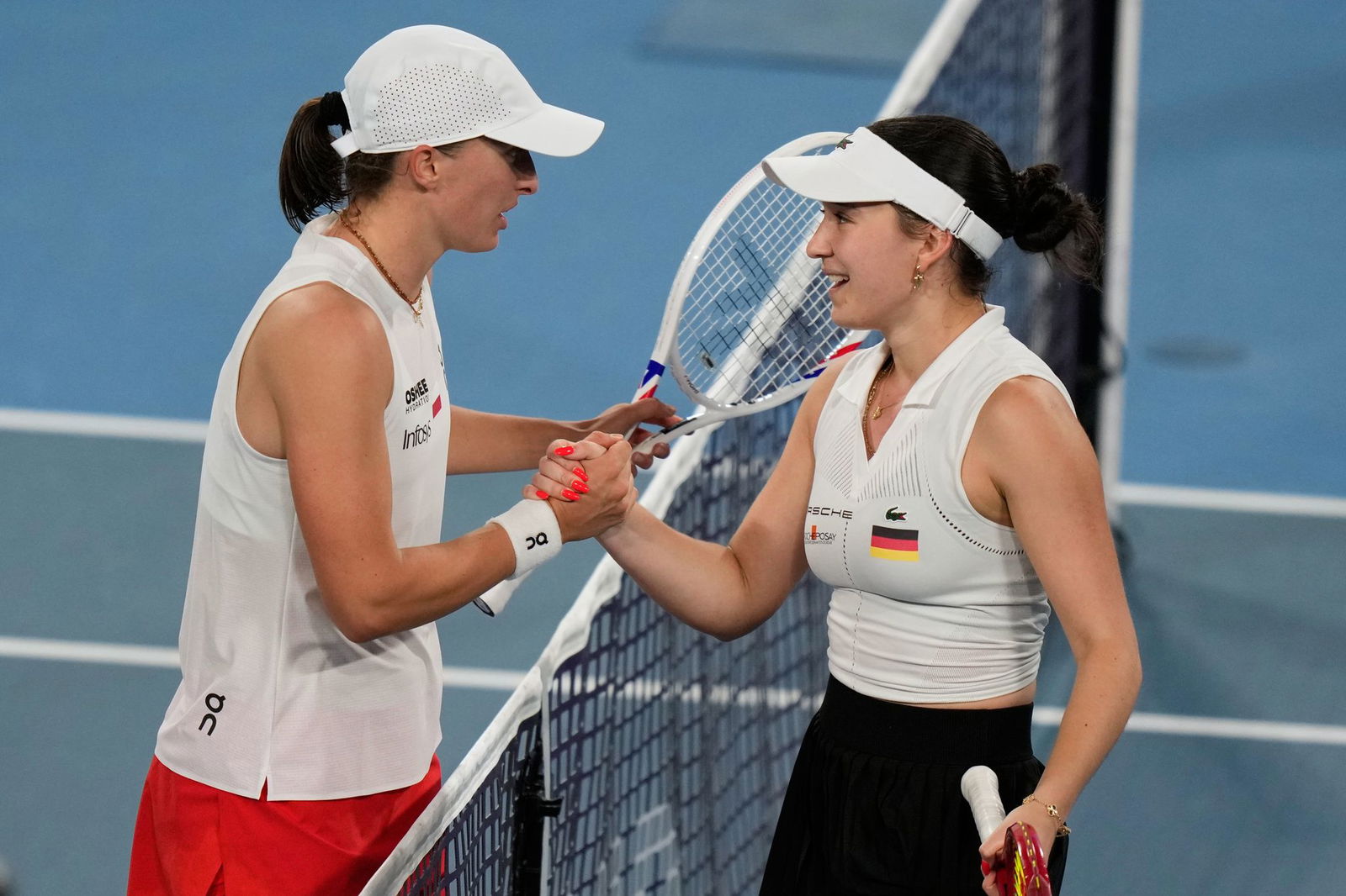 Trotz starker Leistung musste sich Eva Lys gegen Iga Swiatek geschlagen geben.