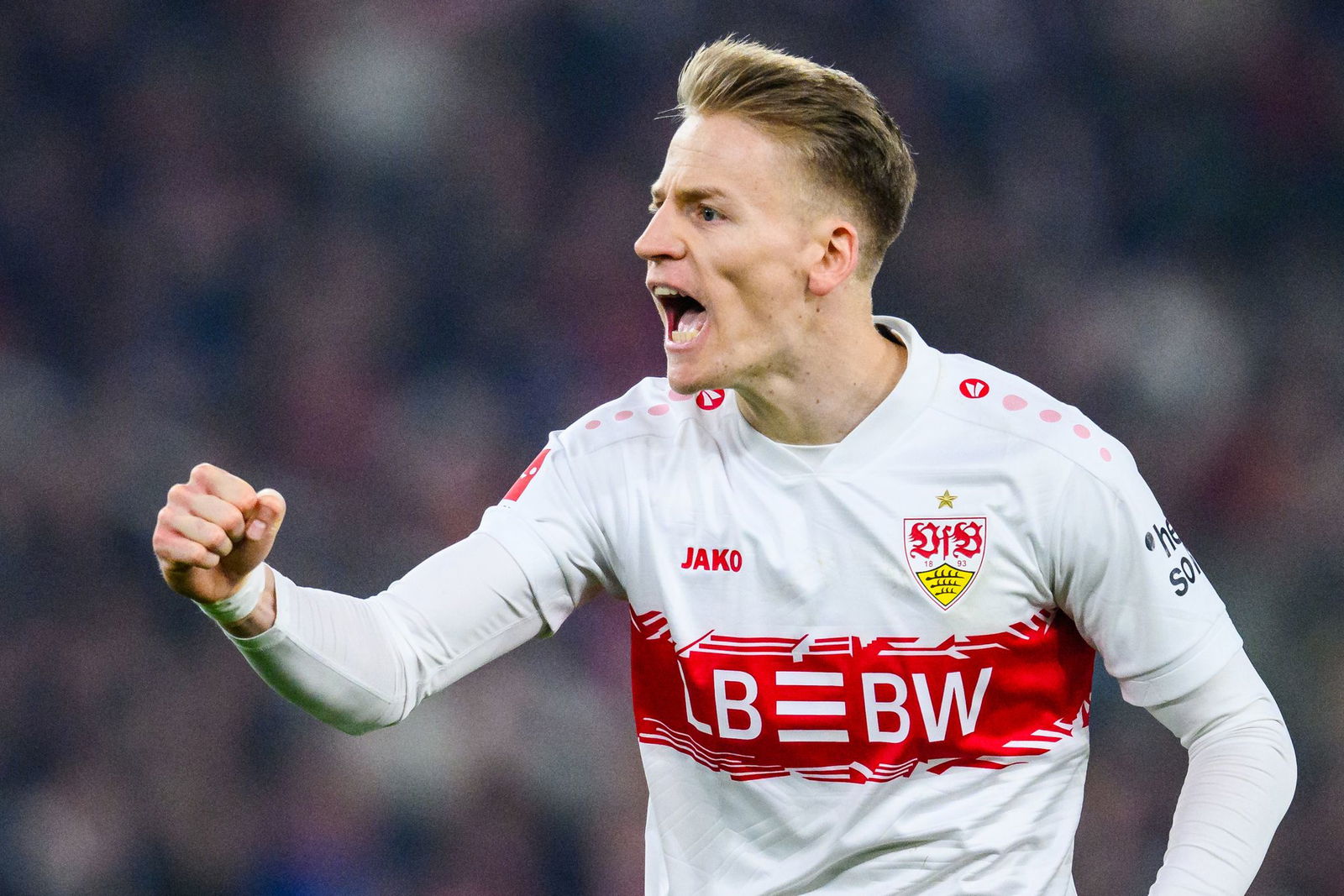 Chris Führich und der VfB treffen am Sonntag auf Union Berlin. (Archivbild)