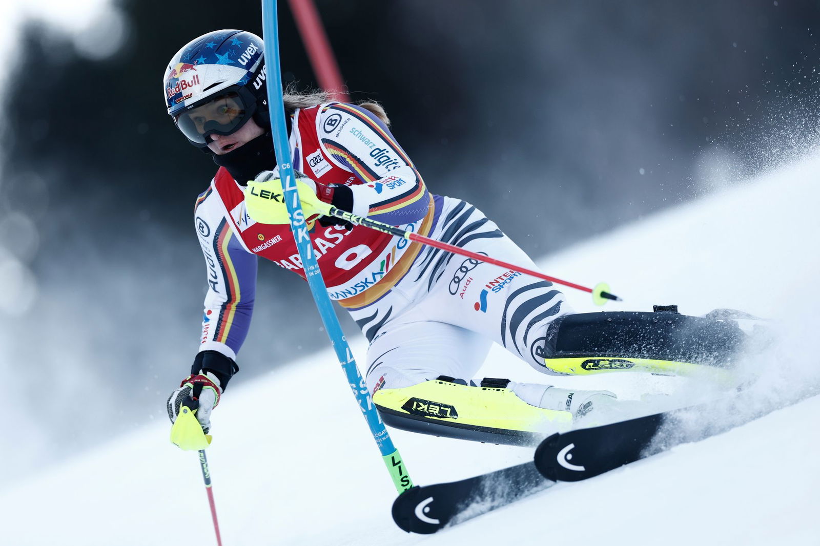 Emma Aicher belegte im Slalom von Kranjska Gora Rang acht.