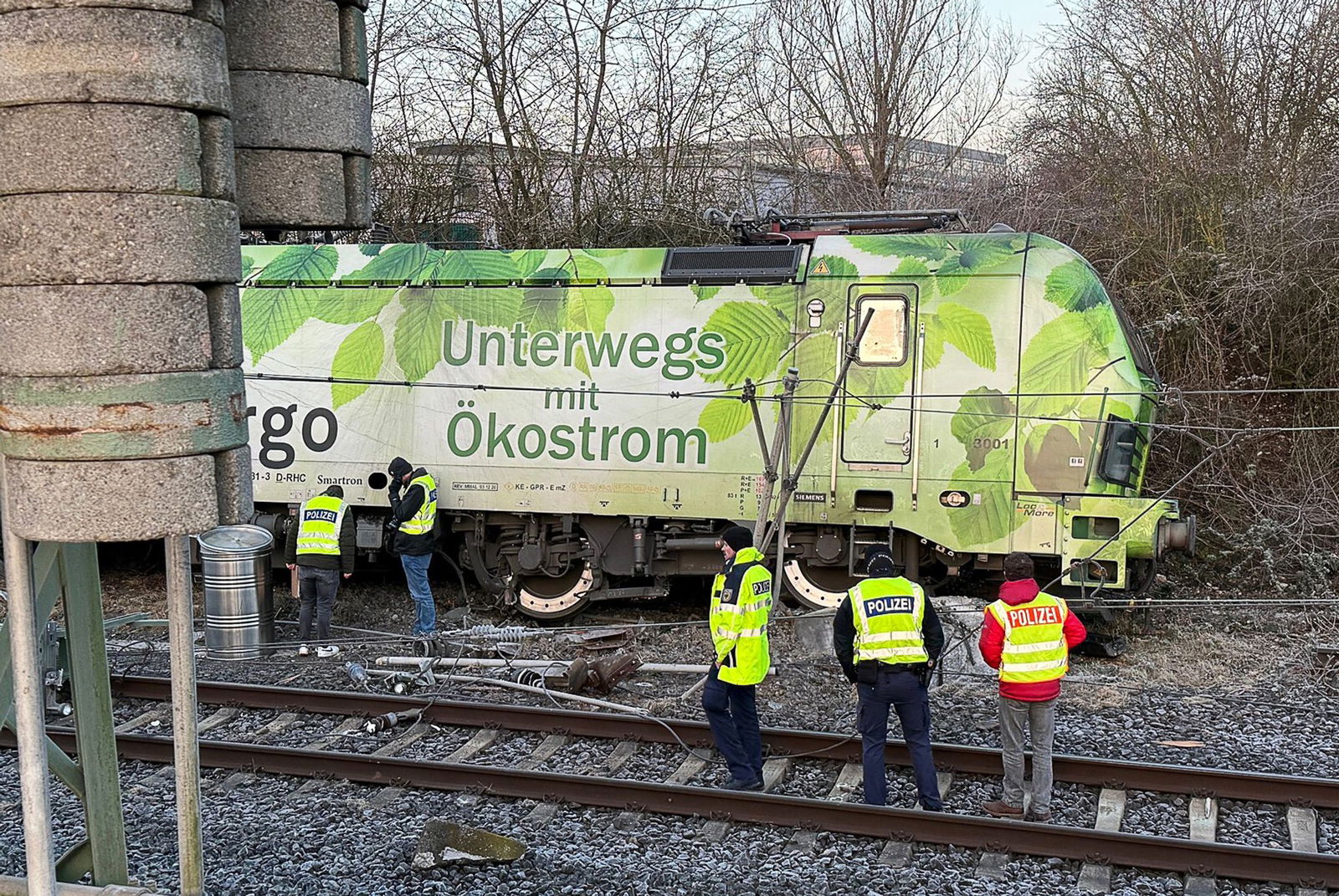 Die Lok war am Dienstag entgleist, verletzt wurde niemand. 