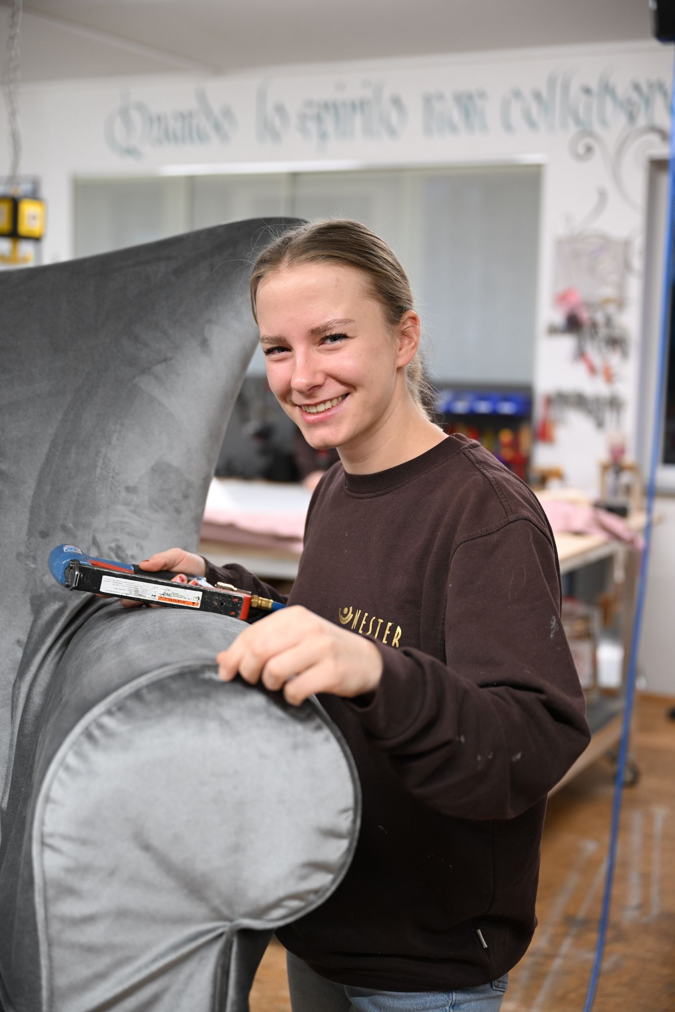 Zu Hause mag sie es minimalistisch. 