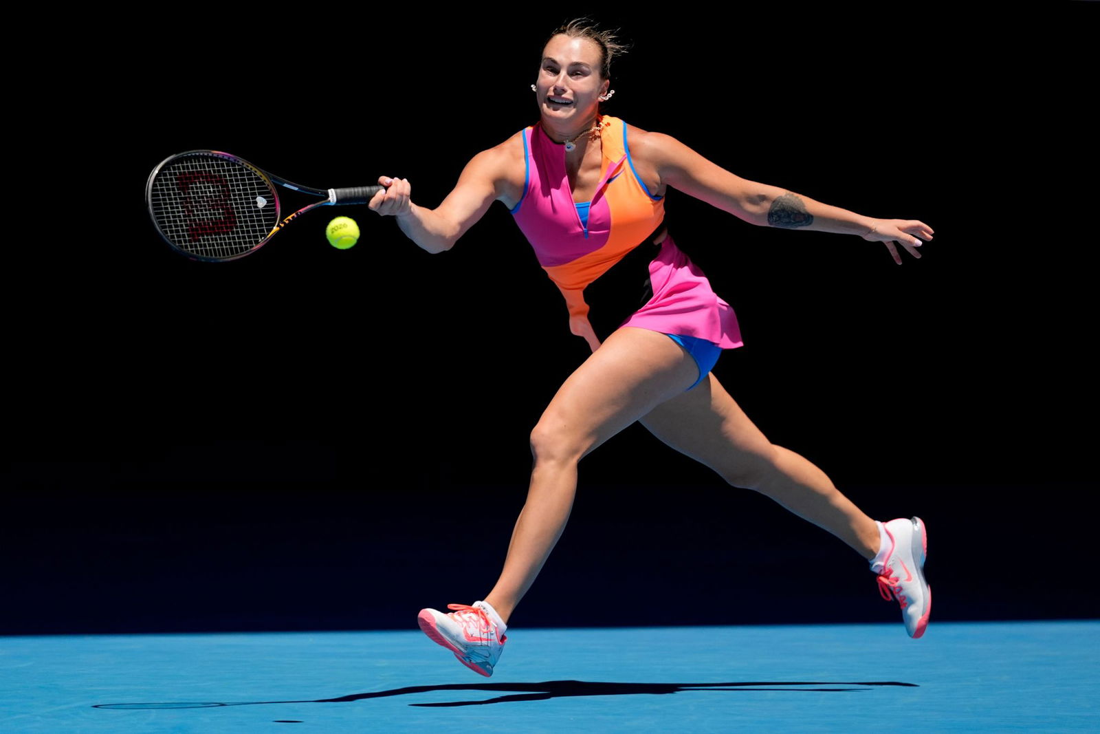 Aryna Sabalenka wurde in Melbourne erstmals gefordert, kam aber weiter.