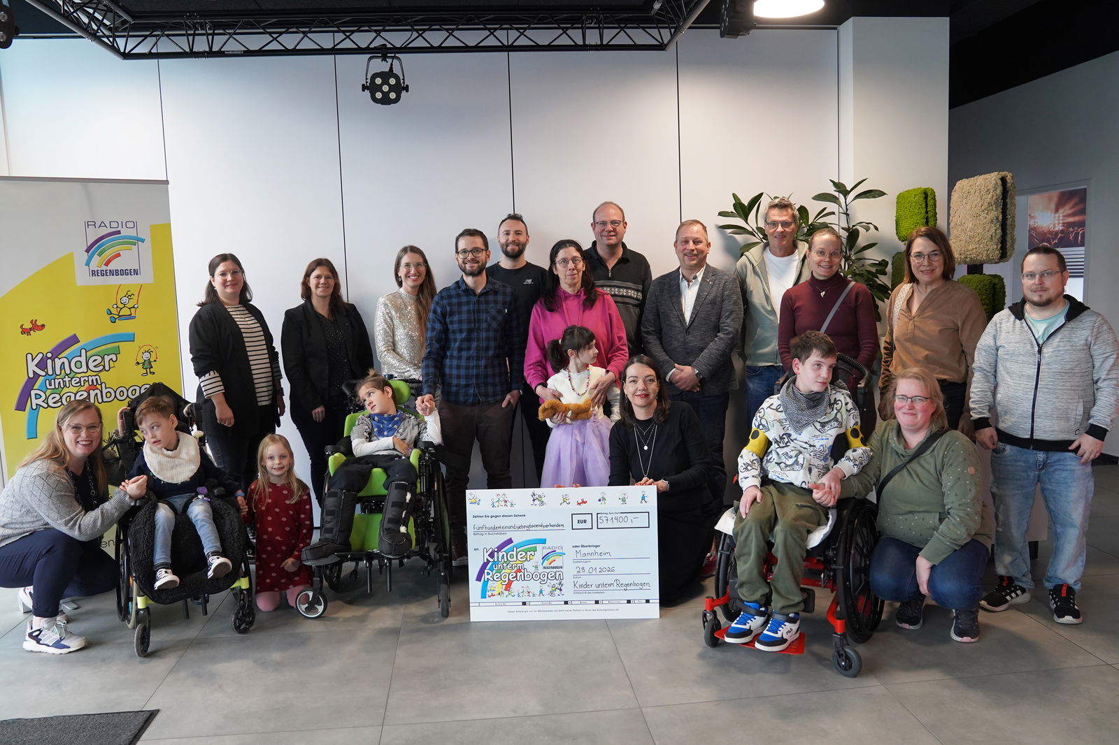 KuR Spendenübergabe Studio Mannheim