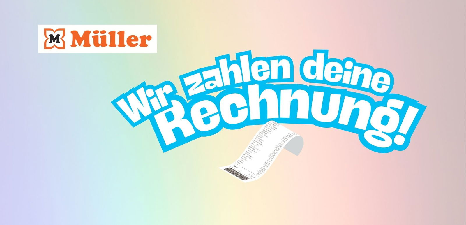 Wir zahlen deine Rechnung