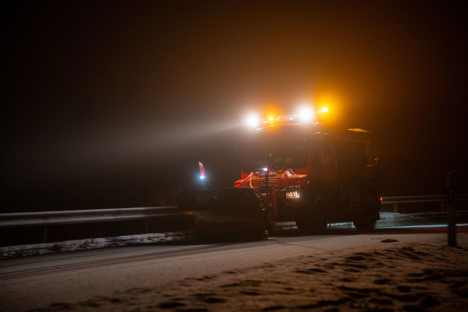 Die Räumfahrzeuge sind im Einsatz. 
