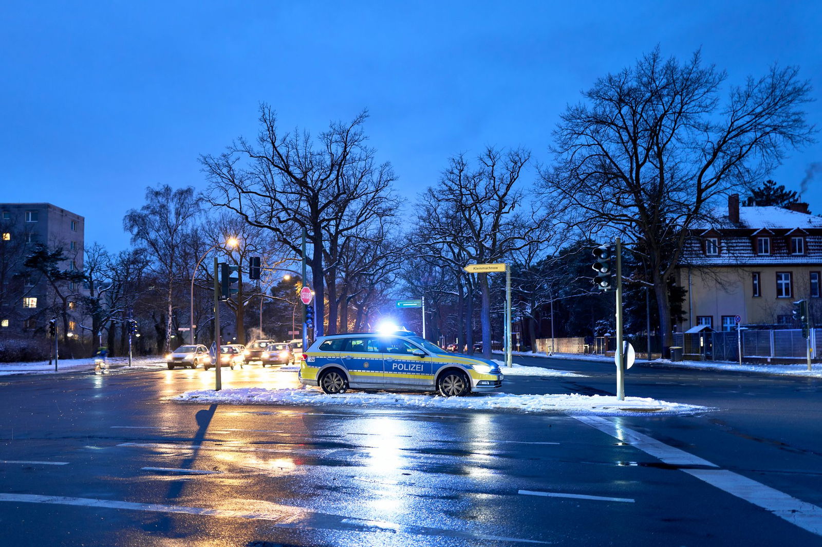 Nachts ist die Polizei verstärkt unterwegs.  