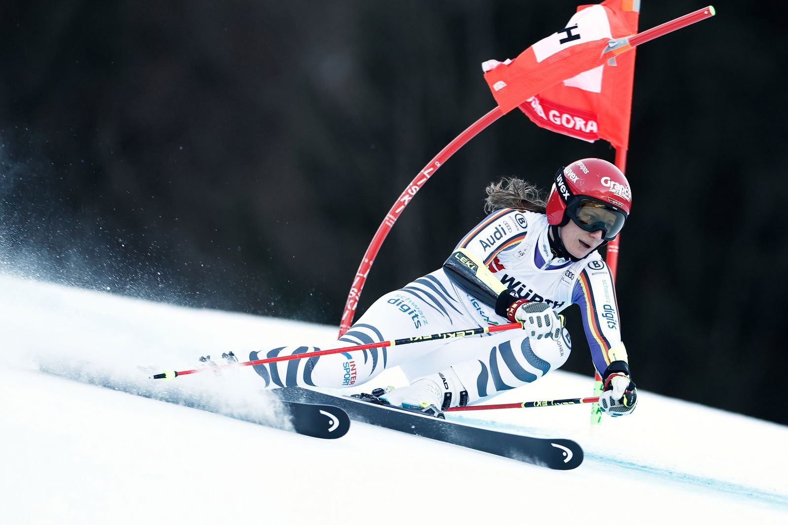 Lena Dürr schafft es in Kranjska Gora im Riesenslalom nicht in die Top 15.