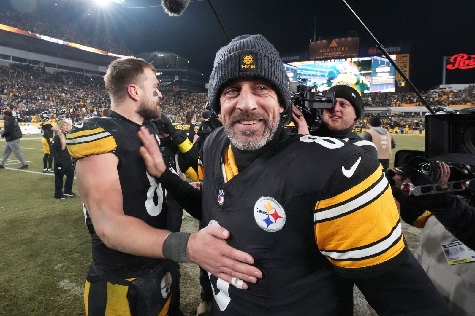 Aaron Rodgers hat mit den Pittsburgh Steelers die Playoffs erreicht.