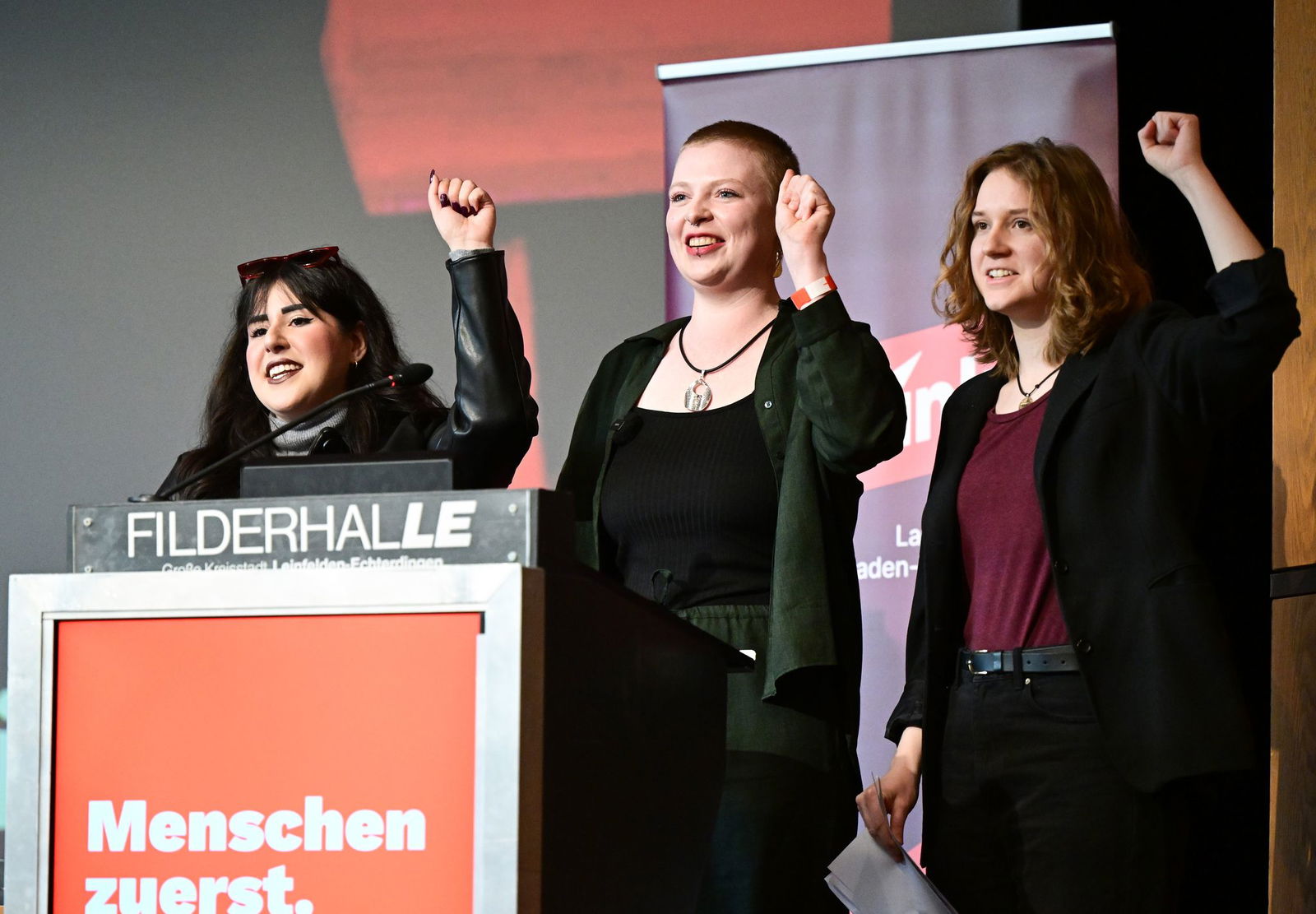 Drei junge Frauen gehen für die Linke ins Rennen.