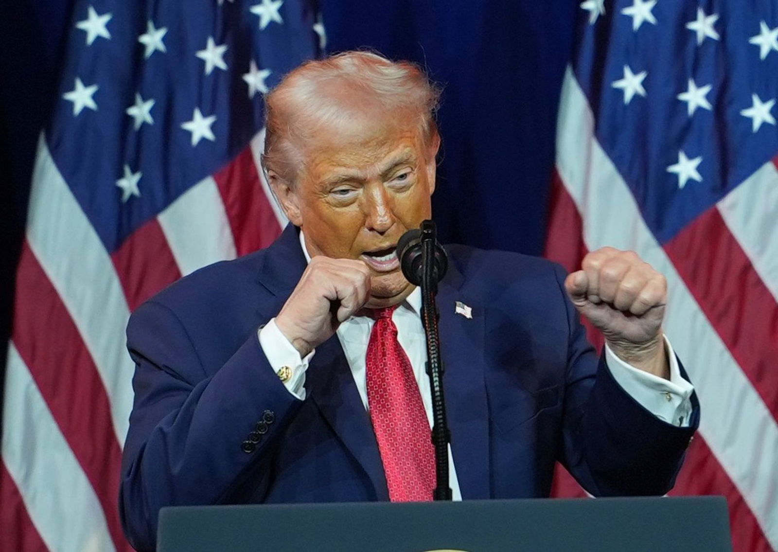 US-Präsident Trump meldet Ansprüche auf Venezuelas Öl an. (Archivbild)