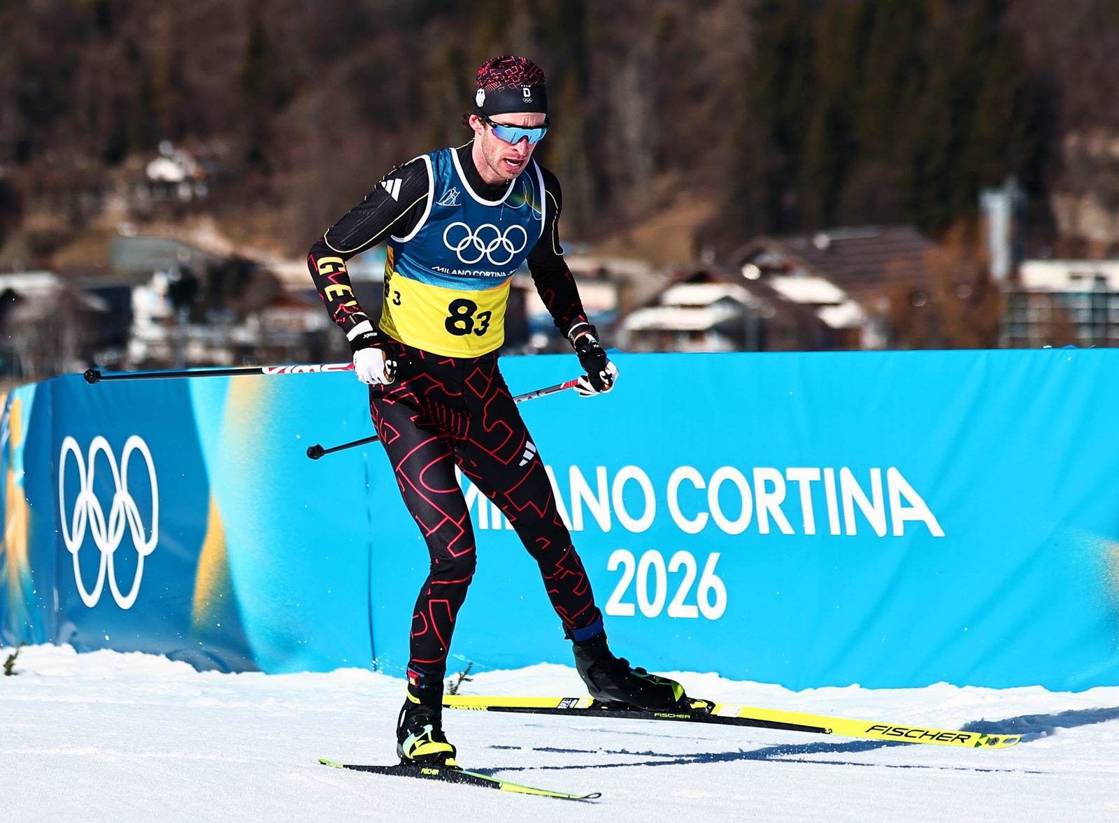 Die deutschen Langläufer um Florian Notz konnten nicht in den Kampf um Edelmetall eingreifen.