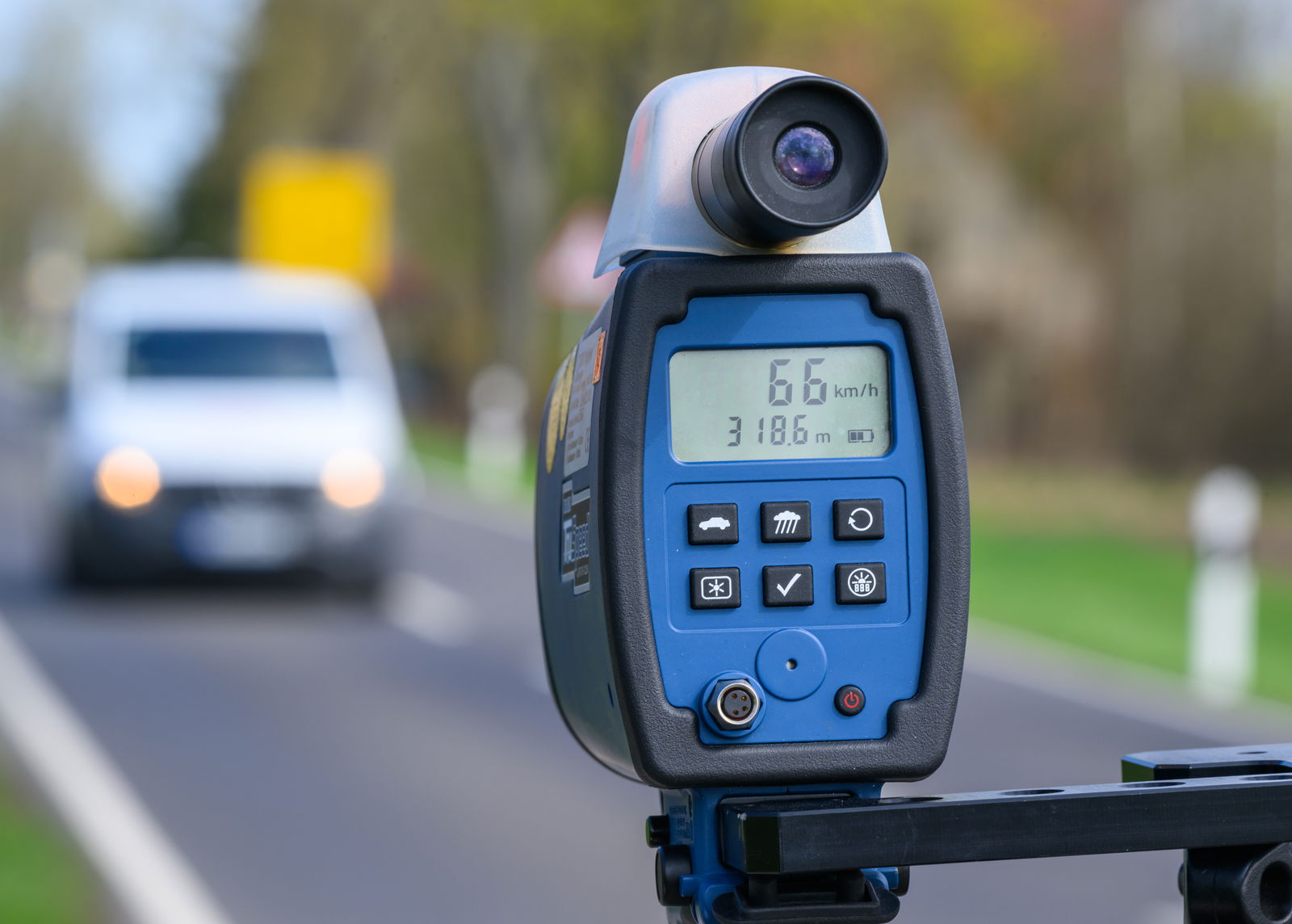 Lasermessgerät der Polizei