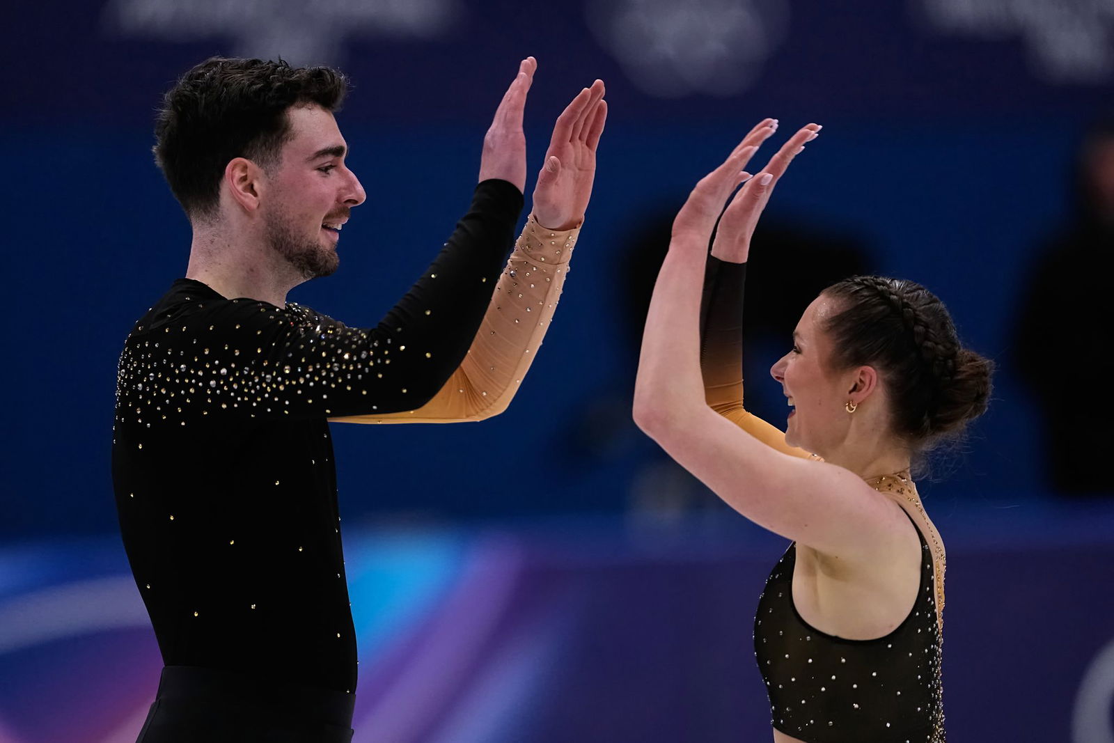 Robert Kunkel und Annika Hocke waren zufrieden mit ihrer Leistung, aber nicht mit der Bewertung der Preisrichter.