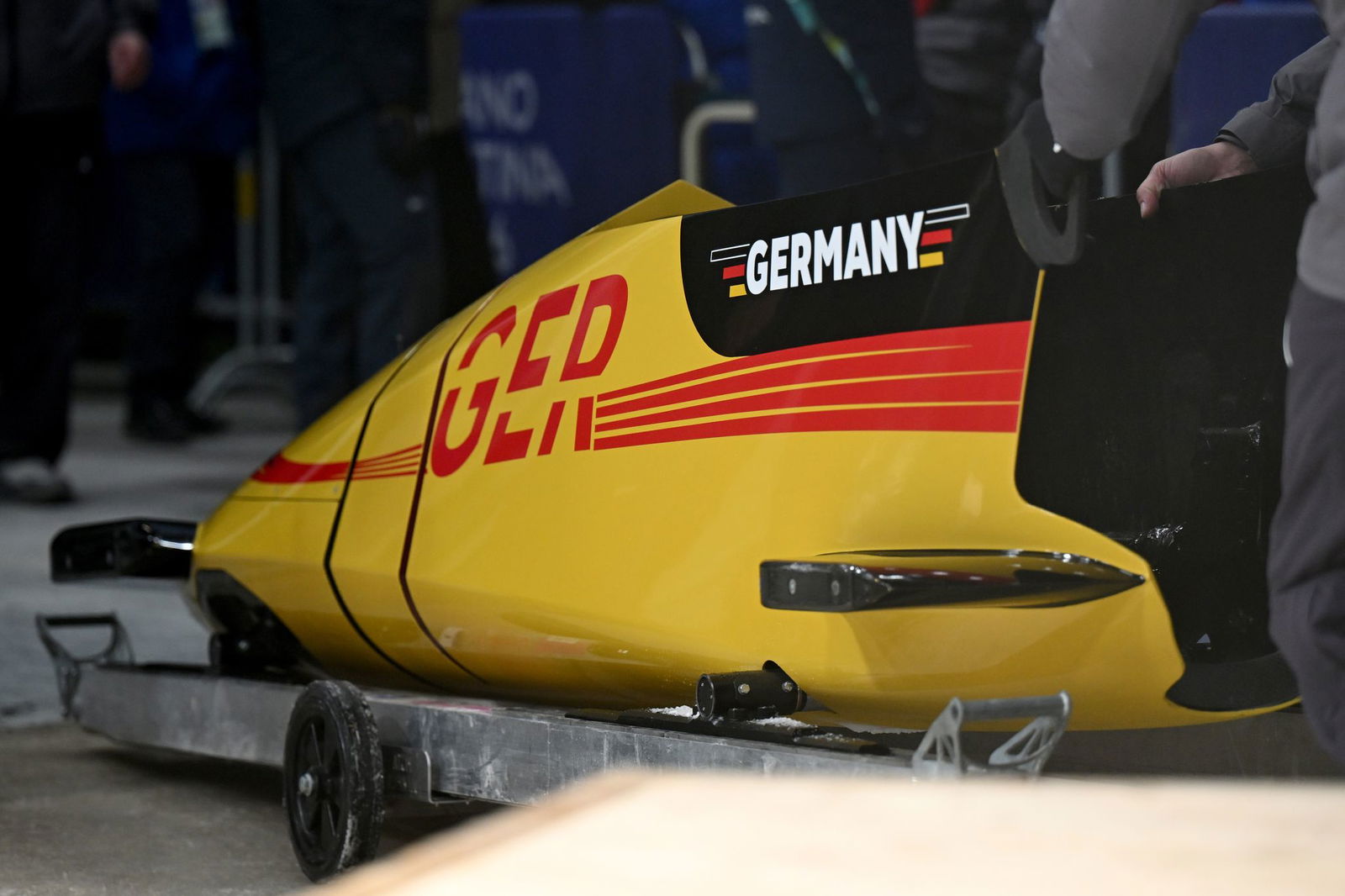 Der FES-Schlitten bei den Frauen wurde komplett mit Männer-Material ausgestattet. 