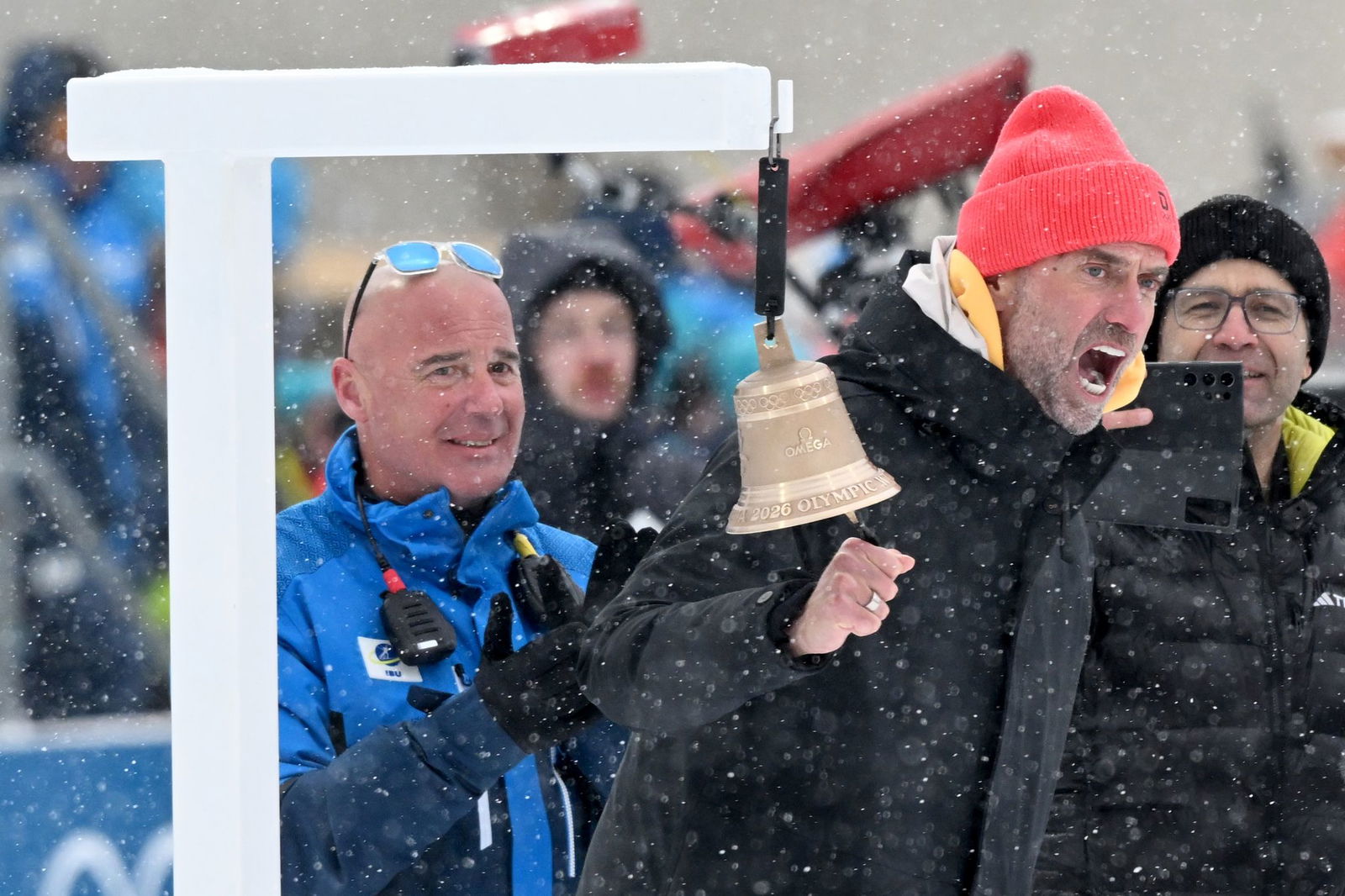 Klopp durfte die letzte Runde des Staffelrennens einläuten.