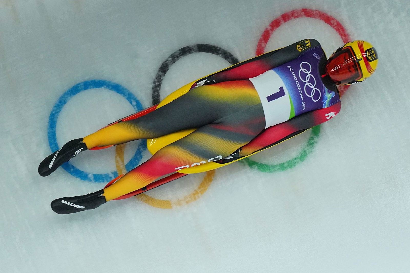 Julia Taubitz siegte nach vier Läufen in Cortina klar.