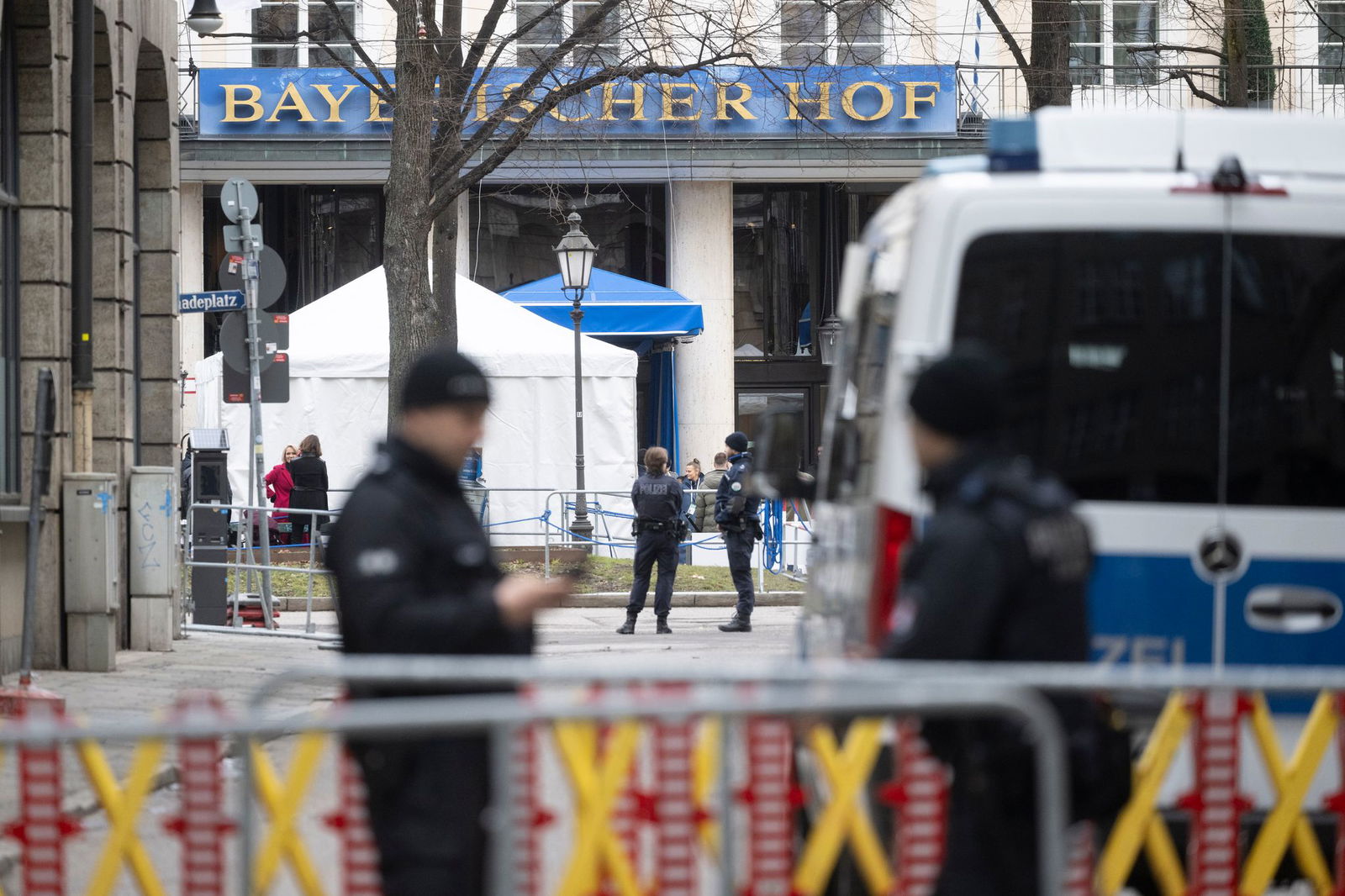Der Bayerische Hof wurde während des Treffens hochrangiger Gäste aus aller Welt zur Hochsicherheitszone.