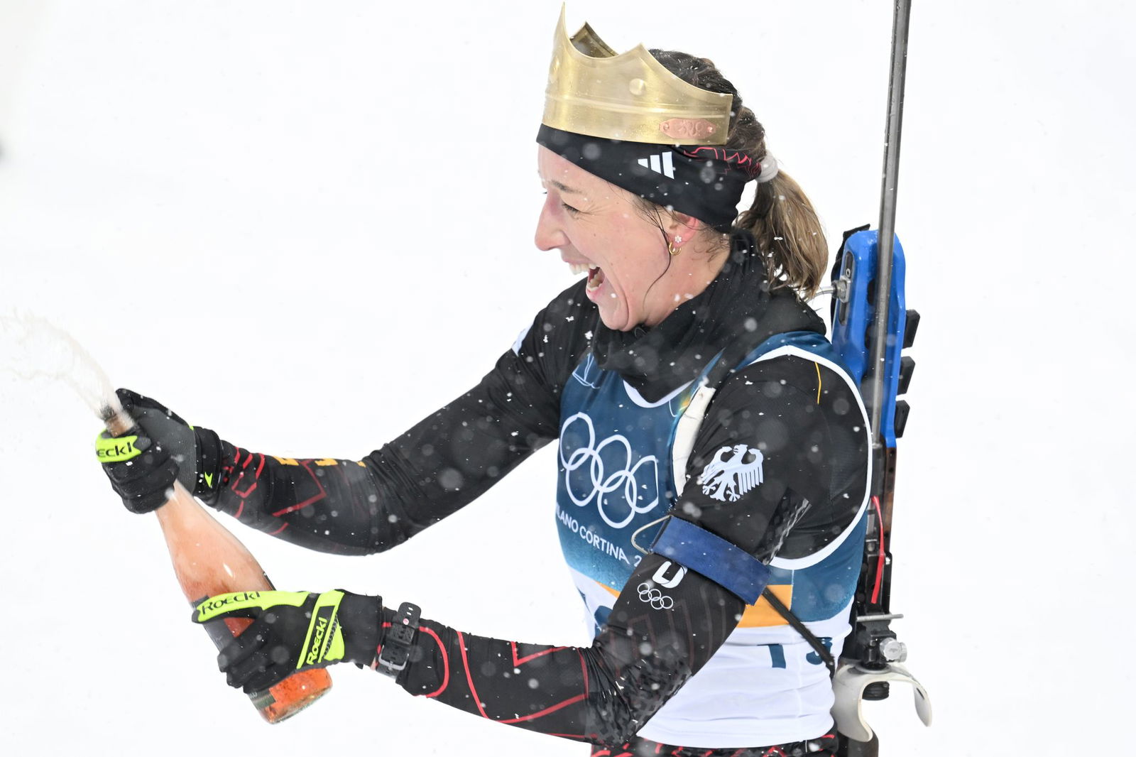 Kann trotz Platz 28 lachen: Franziska Preuß